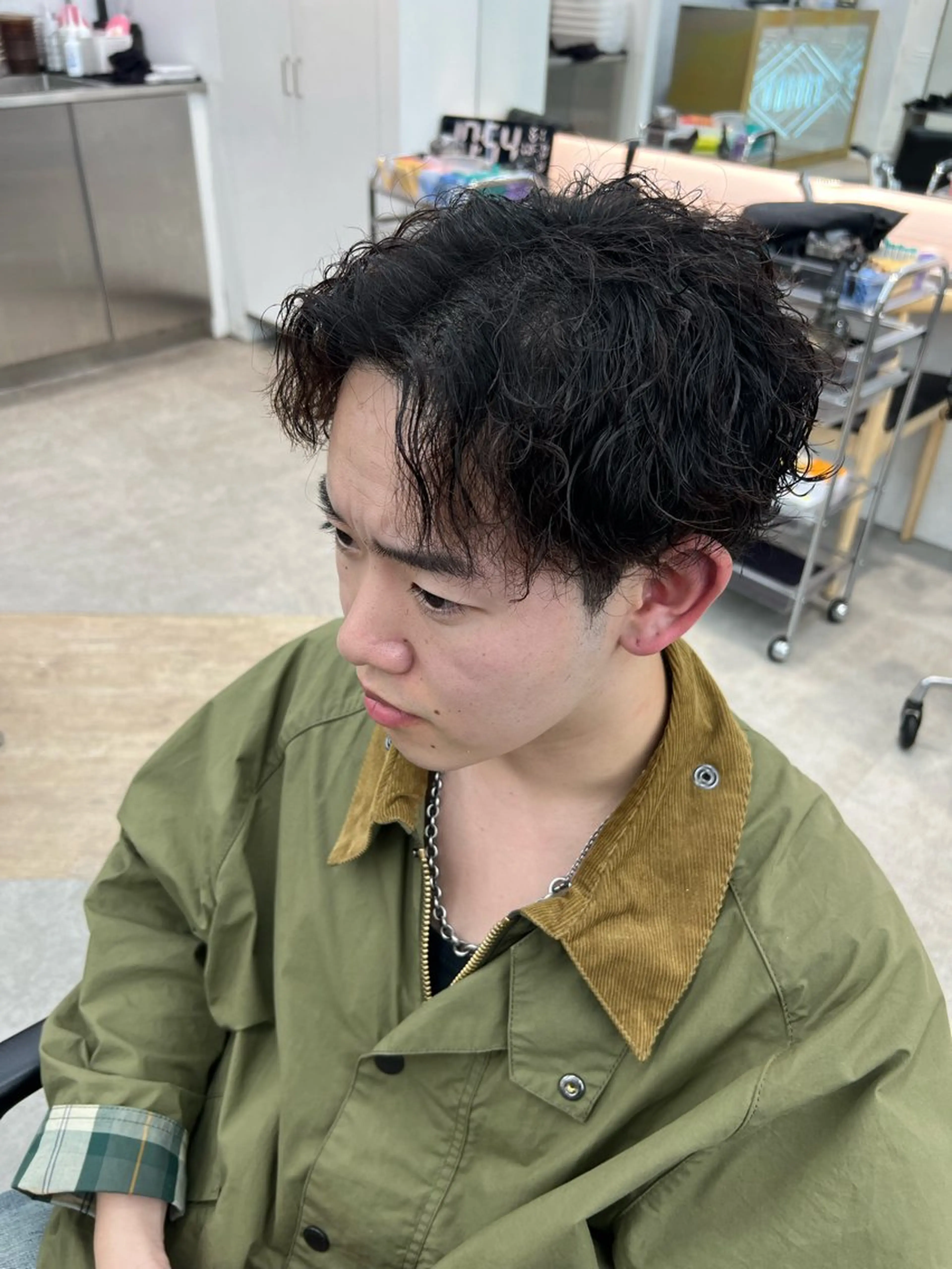 パーマ メンズ パーマ 🌀toa/波巻き✨ /メンズパーマ／栄のヘアスタイル