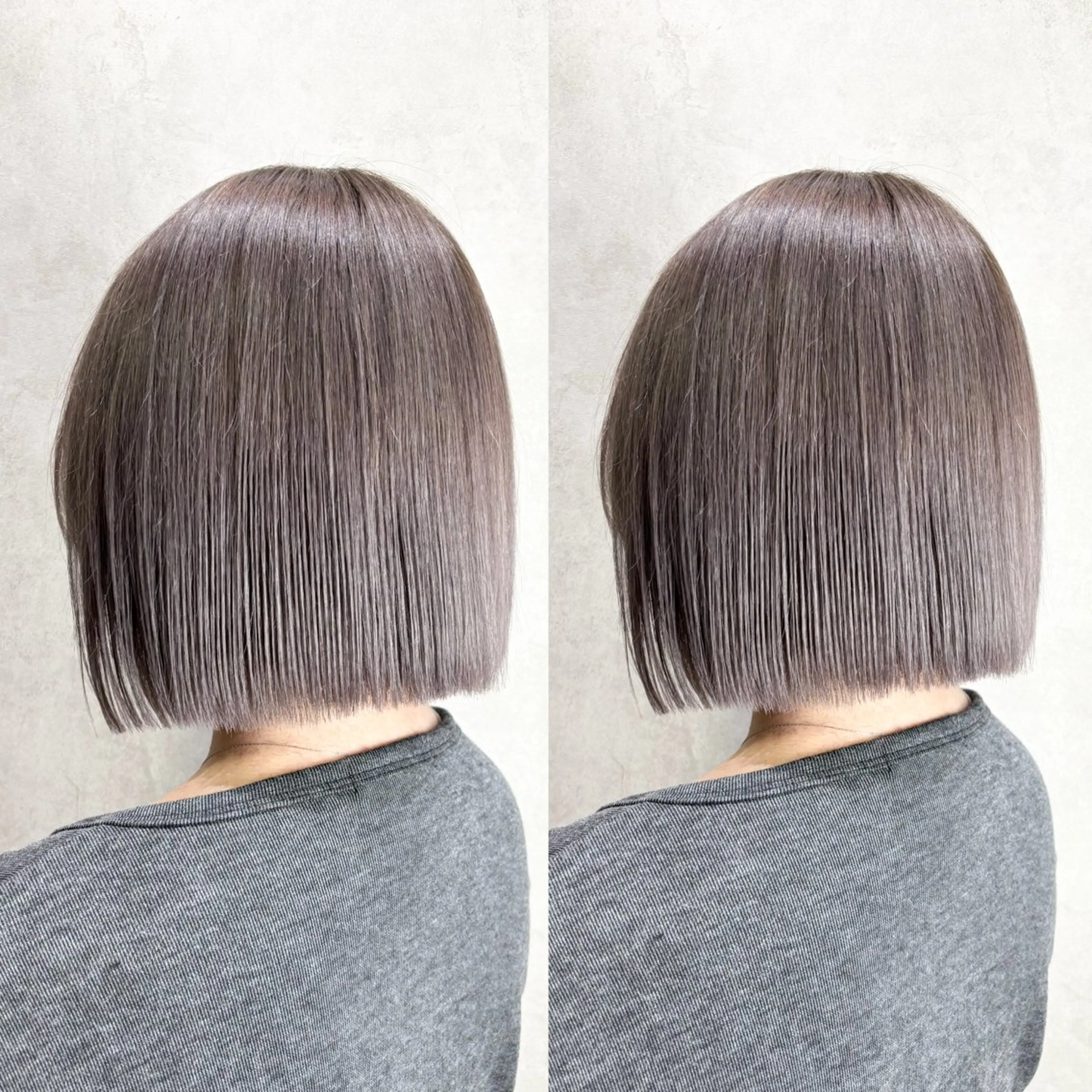 ショート カラー ベージュカラー ブリーチ シルバー シルバーベージュ ヘアカラー 💎色落ち綺麗に白肌 ラベンダー💎りんのヘアスタイル