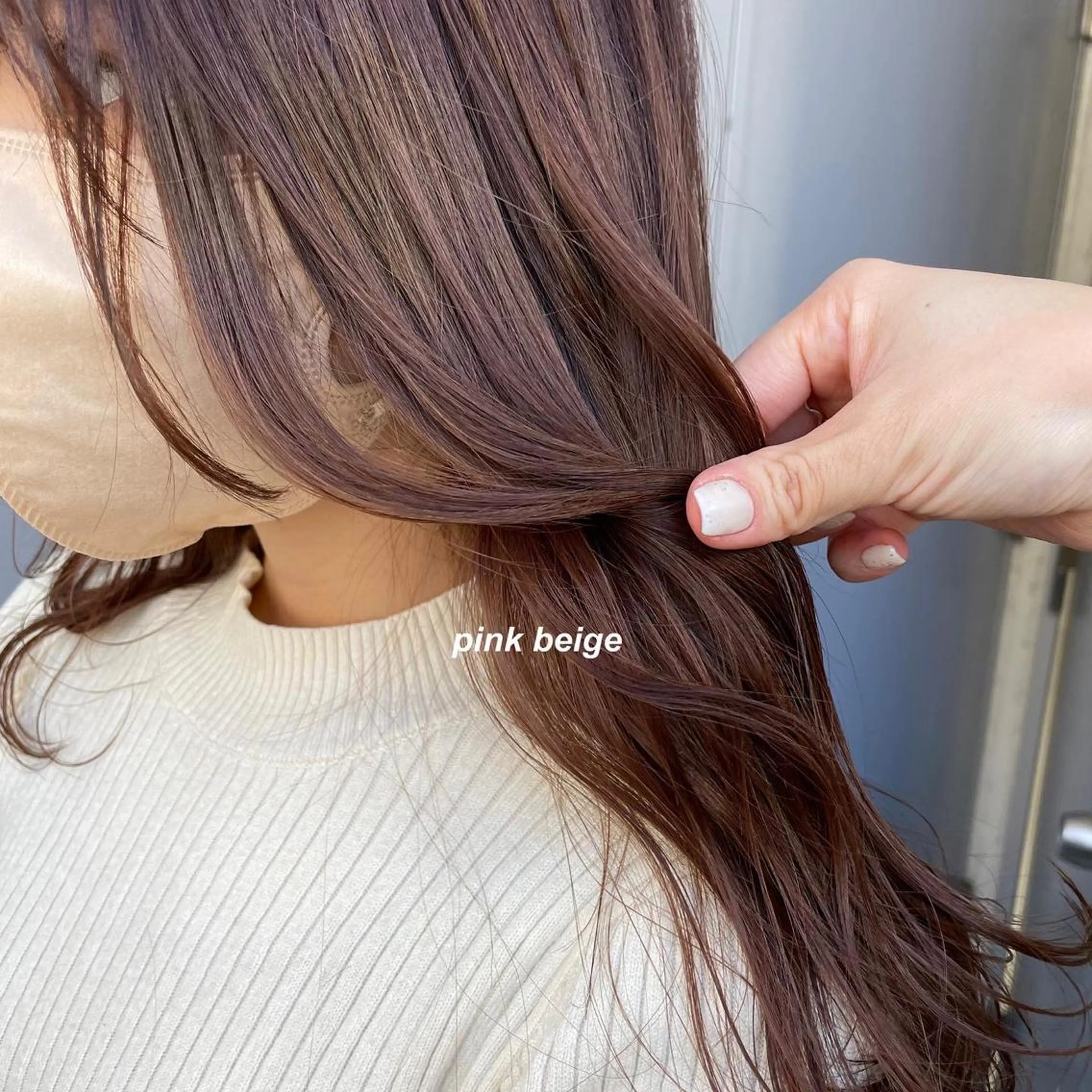 セミロング カラー ヘアカラー トリートメント ヘッドスパ Qin shaire salon 原宿店所属・レイヤーカット 韓国ヘアayameのヘアスタイル