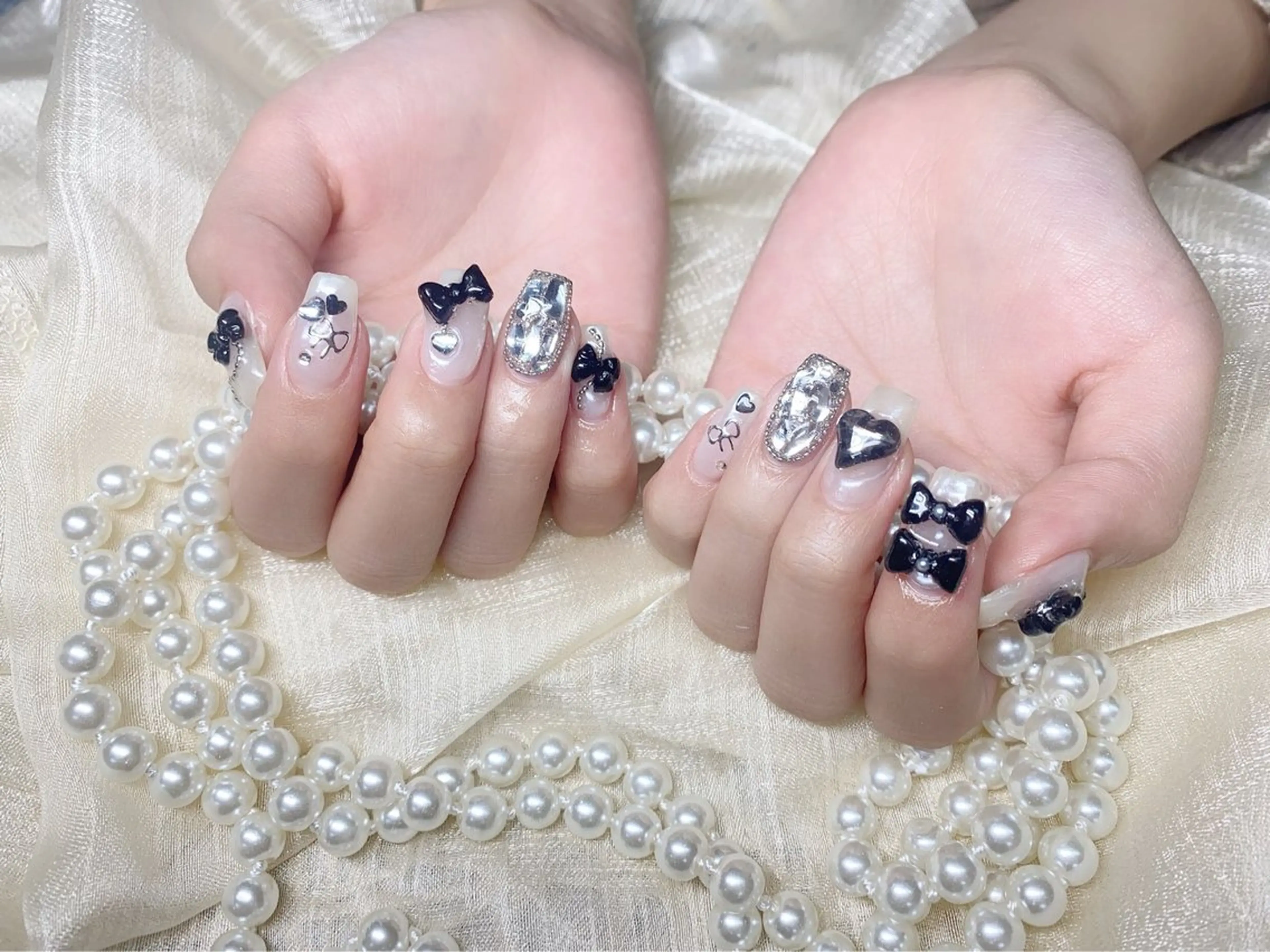 ネイル ハンドネイル ラベンダーネイルサロン所属・日暮里♡研修生 チクさん（一同）のネイルデザイン