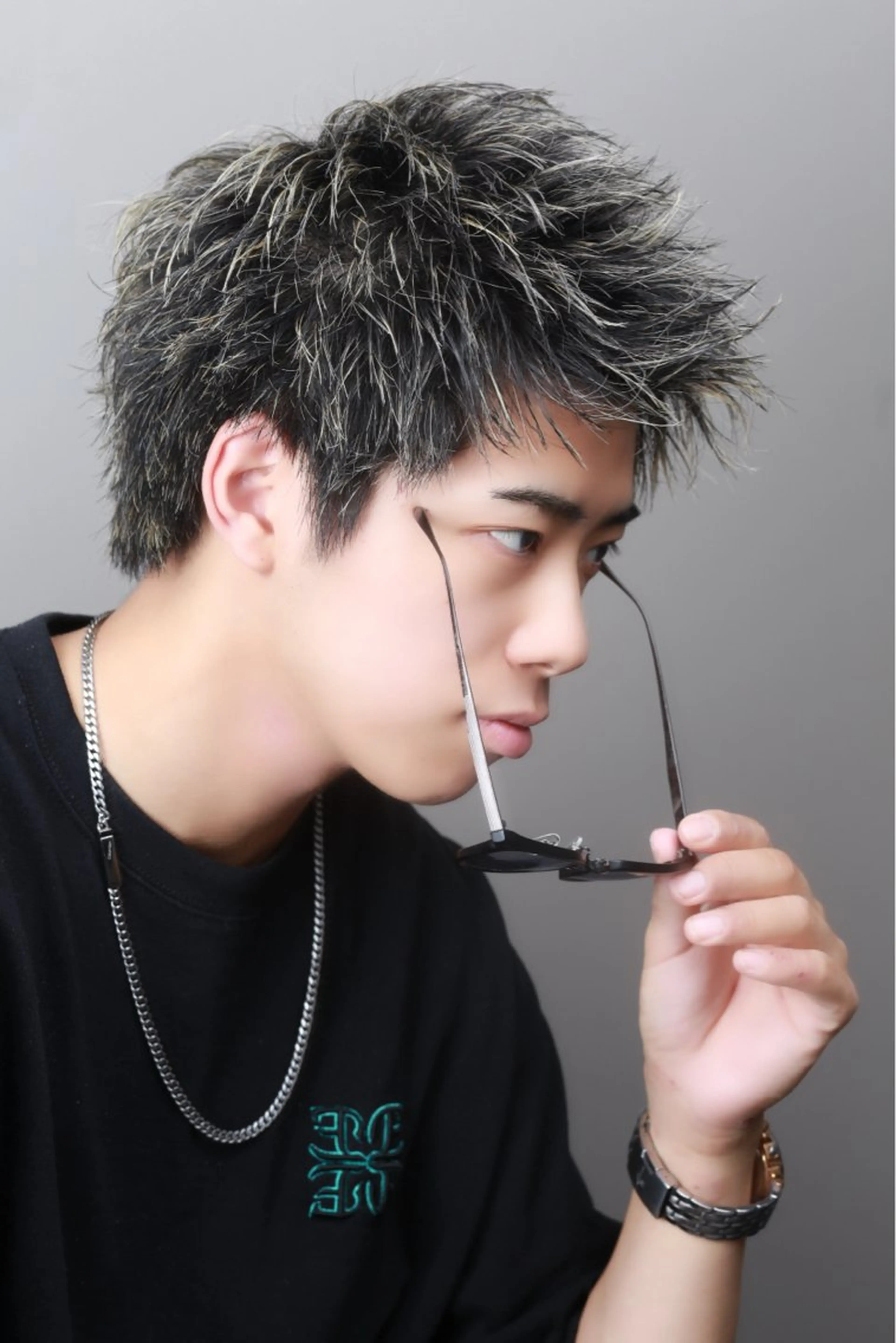 ショート カラー メンズ 日浅 空のヘアスタイル