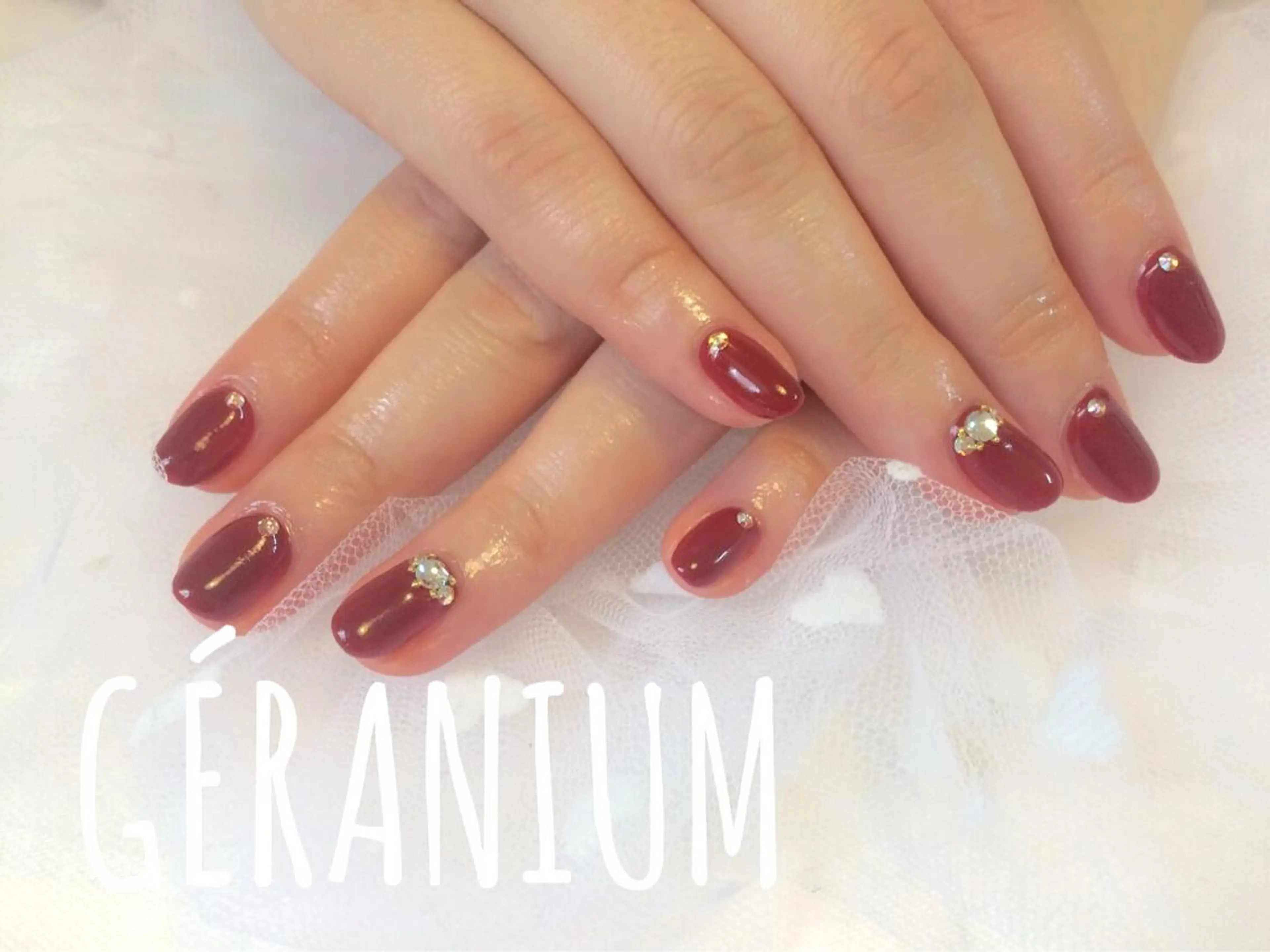 ネイル シンプルネイル GéRanium Harukaのネイルデザイン