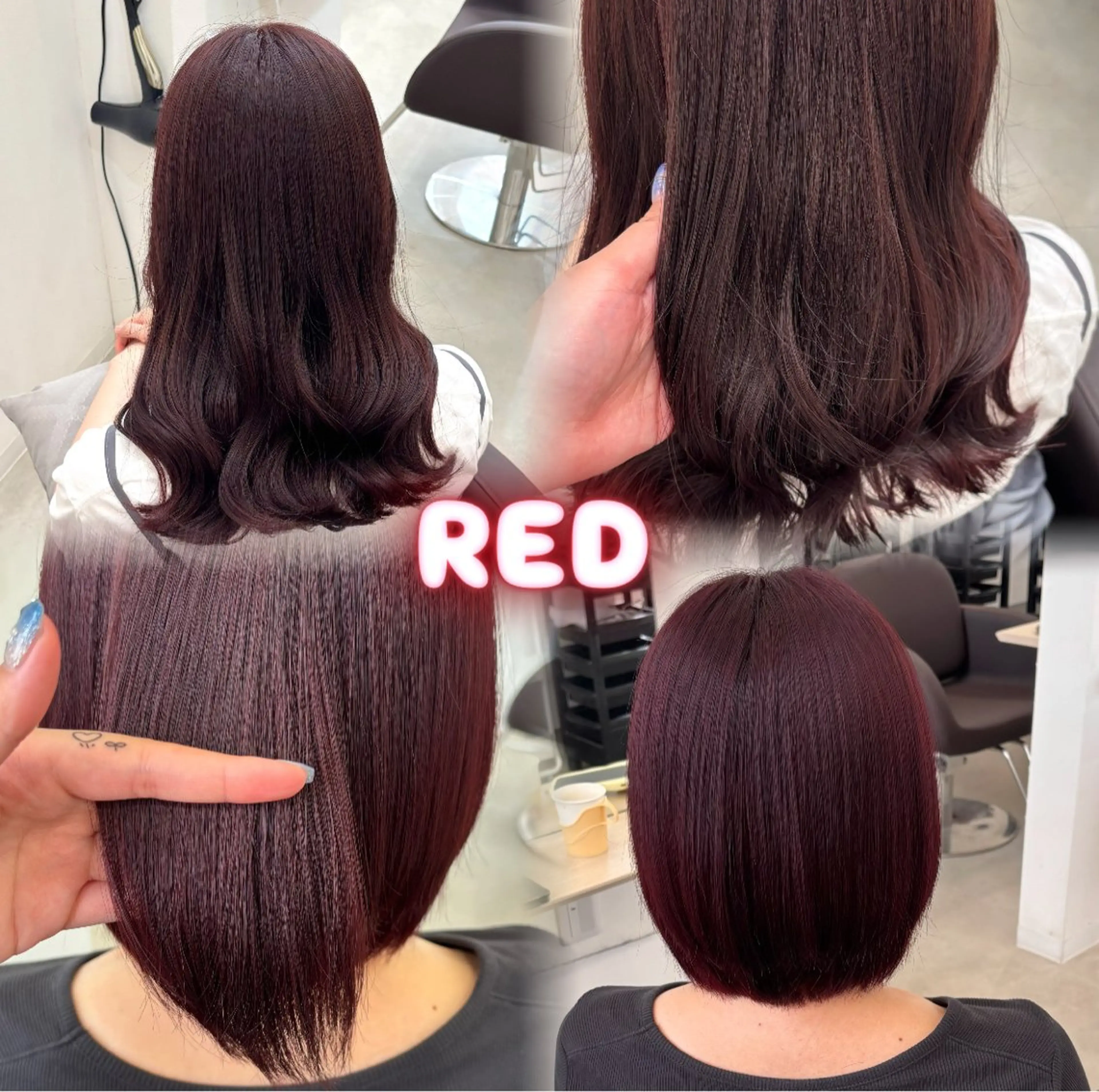 カラー レッドカラー - aiko -のヘアスタイル