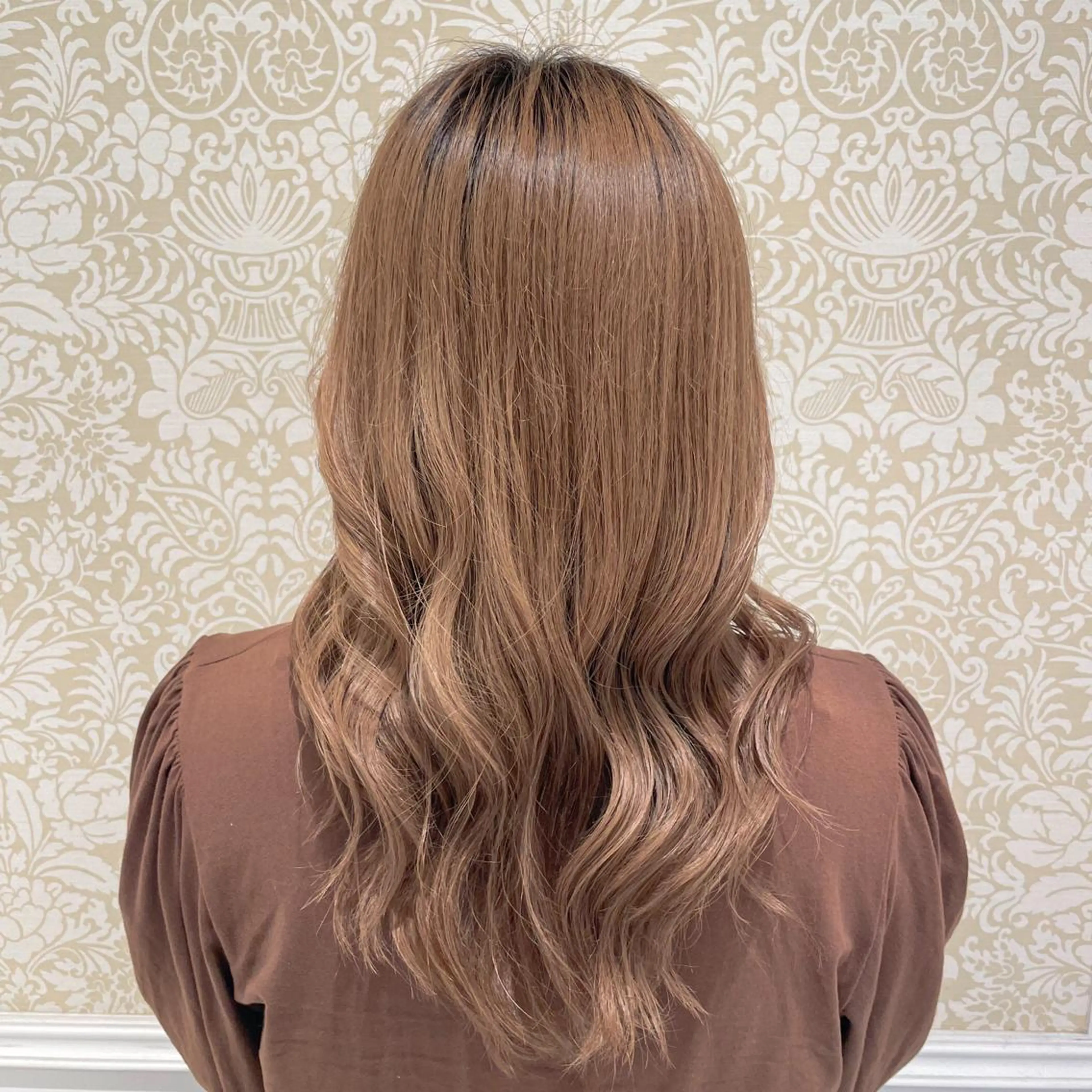 ロング カラー 暖色系カラー🍊 オオネヨシナリのヘアスタイル