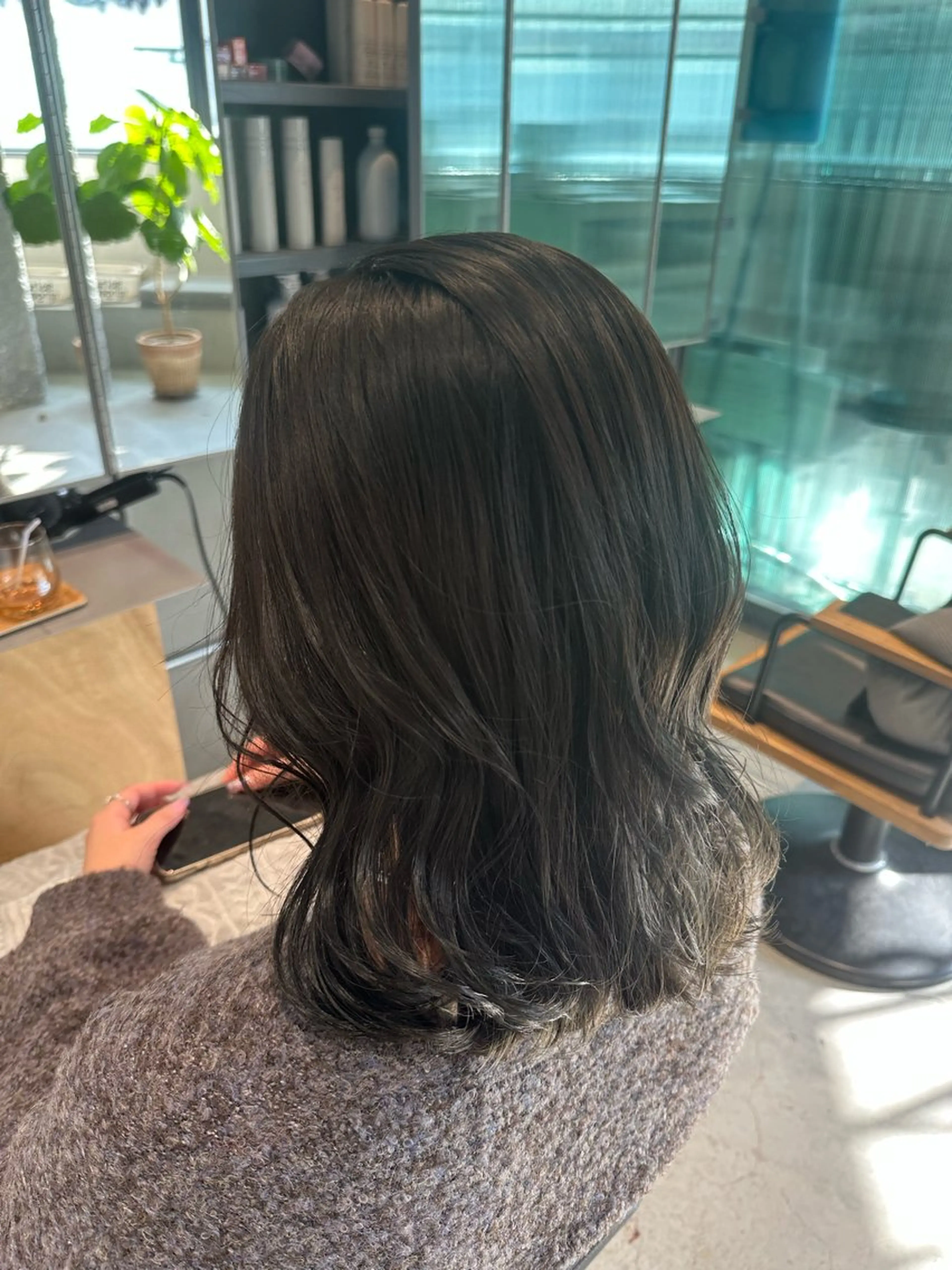 ミディアム カラー ヘアカラー ながたに あやか🎀のヘアスタイル