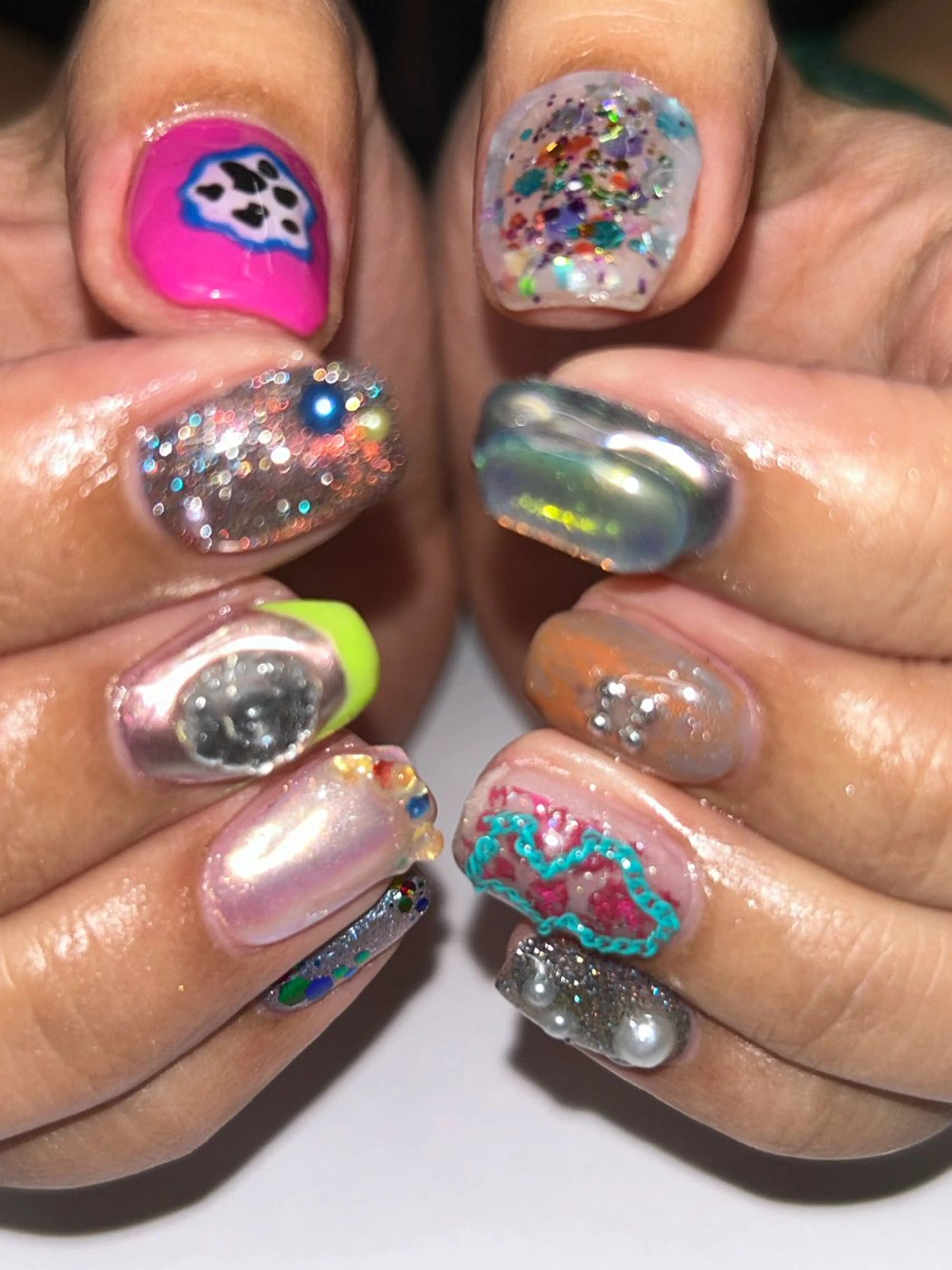 ネイル ハンドネイル プライベートネイルサロンone nail所属・one nail 【カラフル/個性派】のネイルデザイン