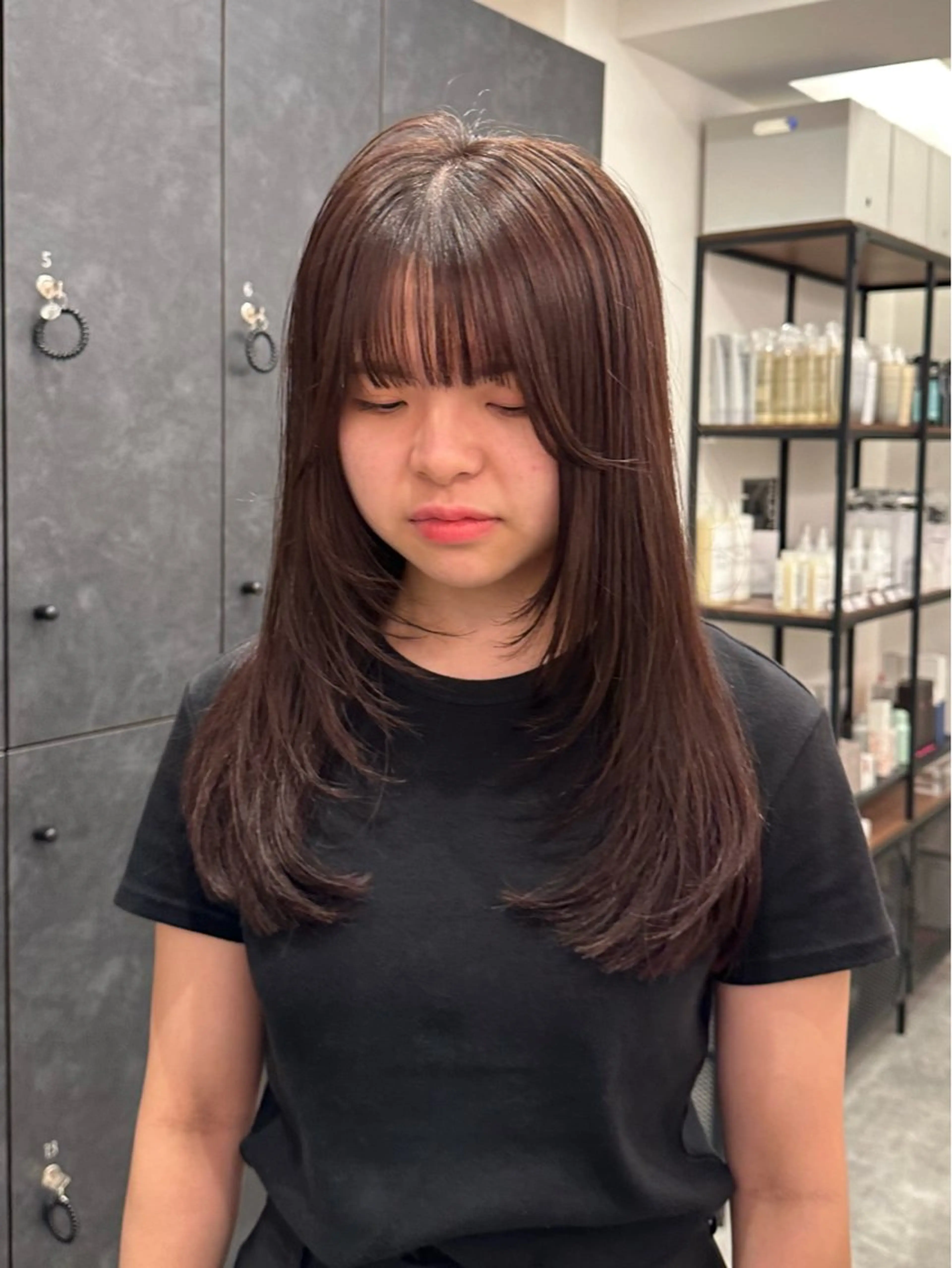 セミロング カラー カット ヘアカラー トリートメント 銀座/ヘアセット シマムラ ミホのヘアスタイル