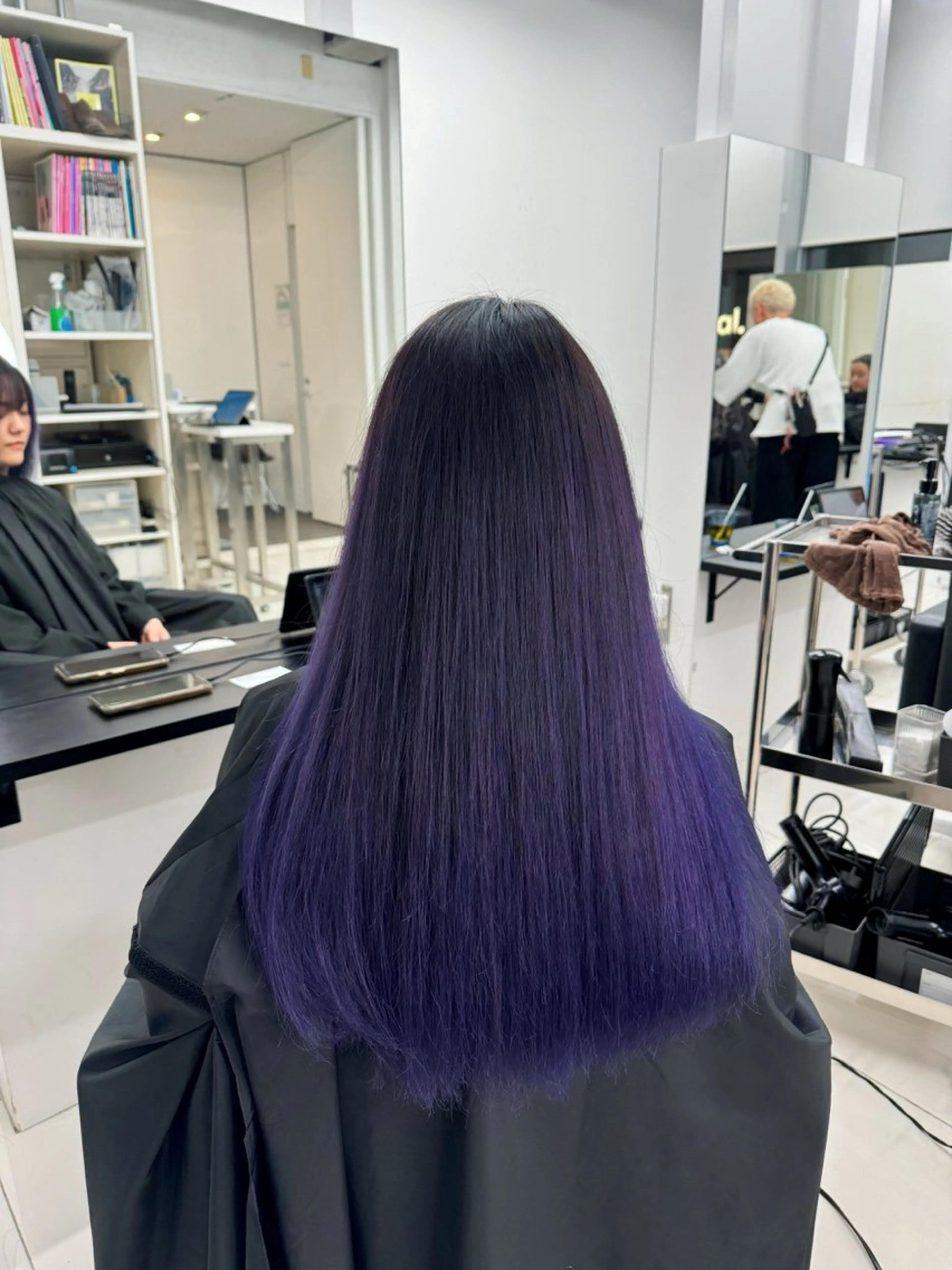 ロング カラー バレイヤージュ ブリーチ ケアブリーチ ダブルカラー ハイライトカラー Rikuto/原宿 /バレイヤージュのヘアスタイル