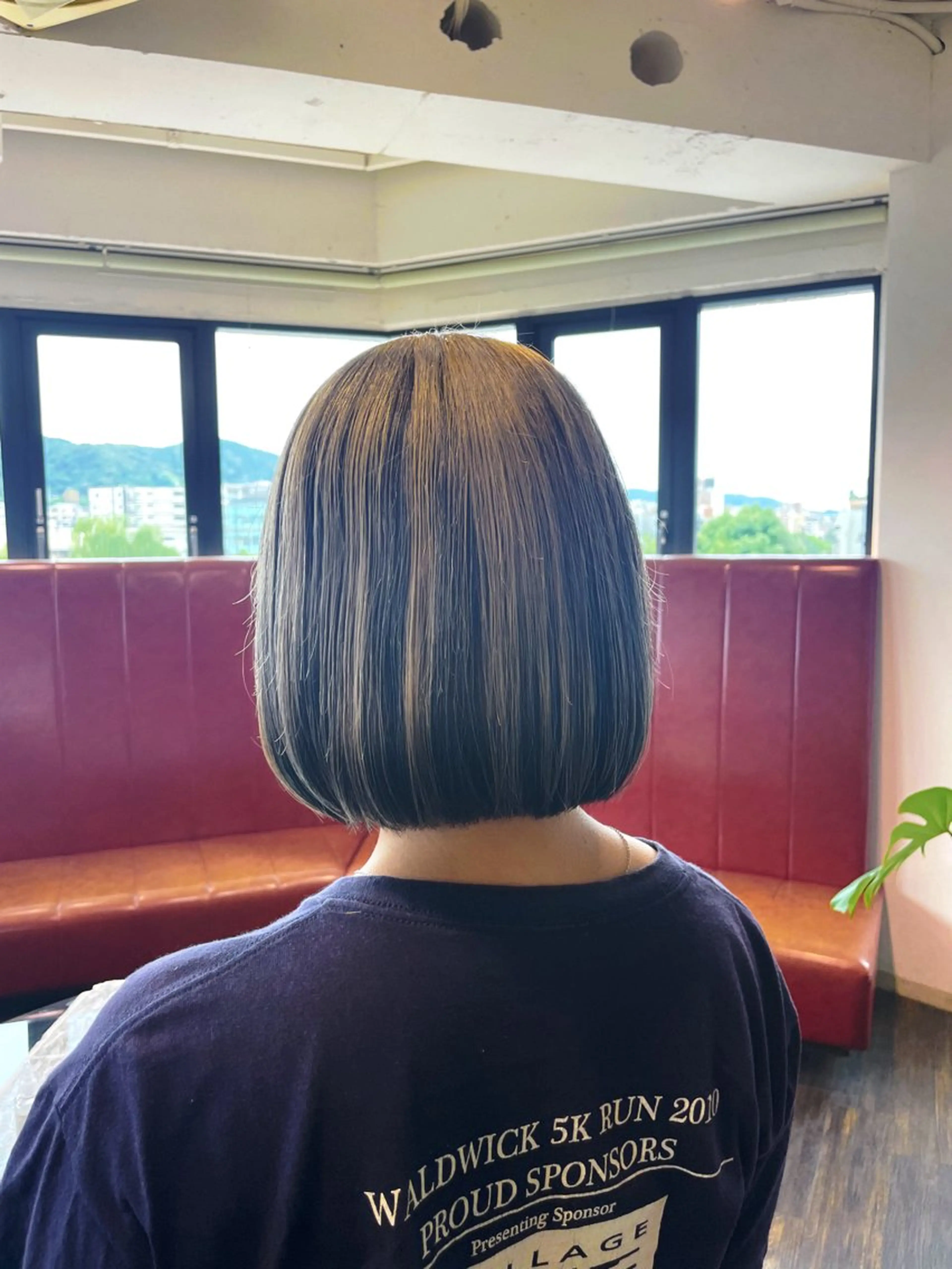 ミディアム カラー グレージュ カット ヘアカラー 佐藤 綾郁のヘアスタイル