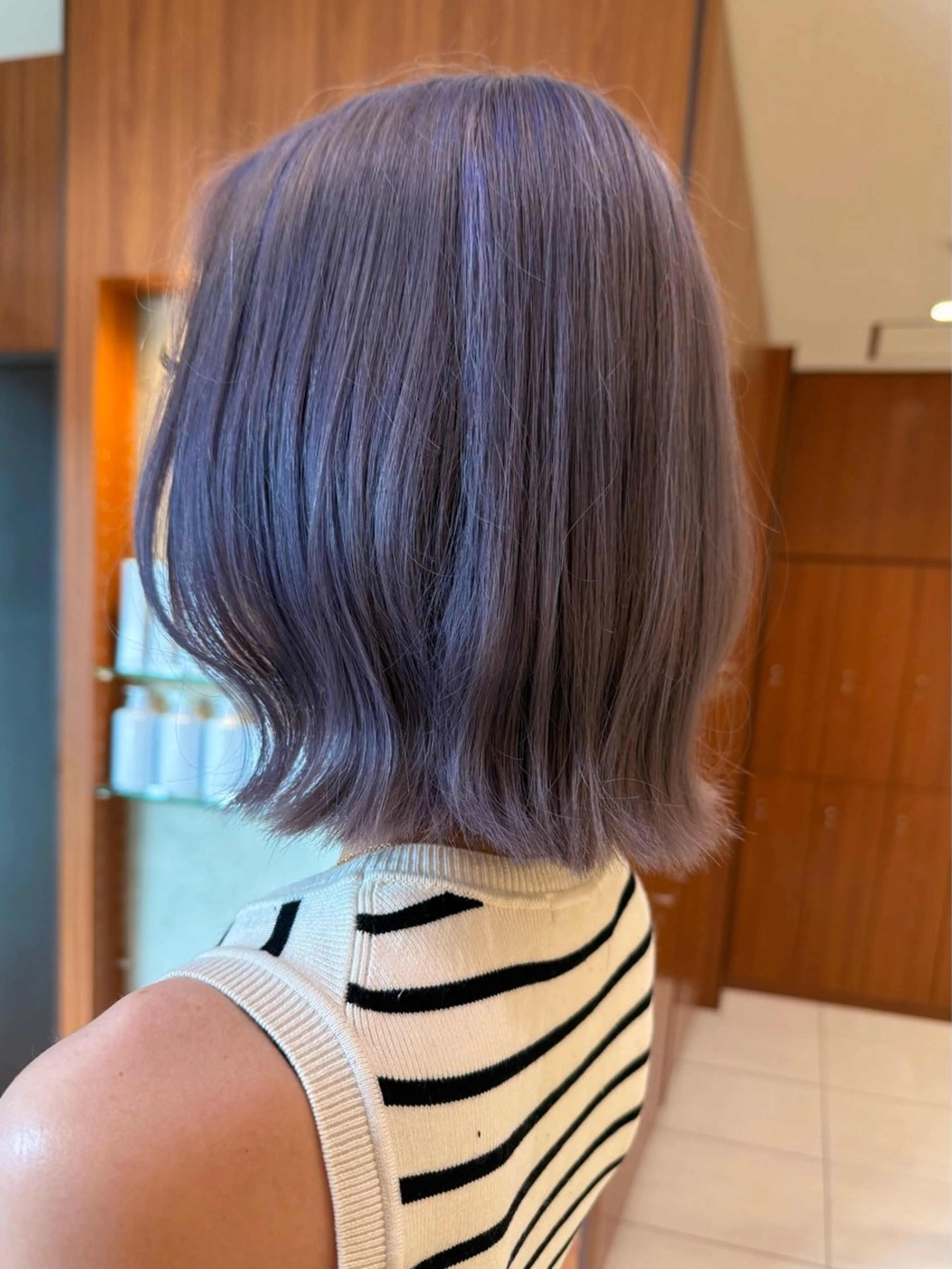 ショート カラー ボブ 外ハネヘア shiho/金山 💎ケアブリーチ◎のヘアスタイル