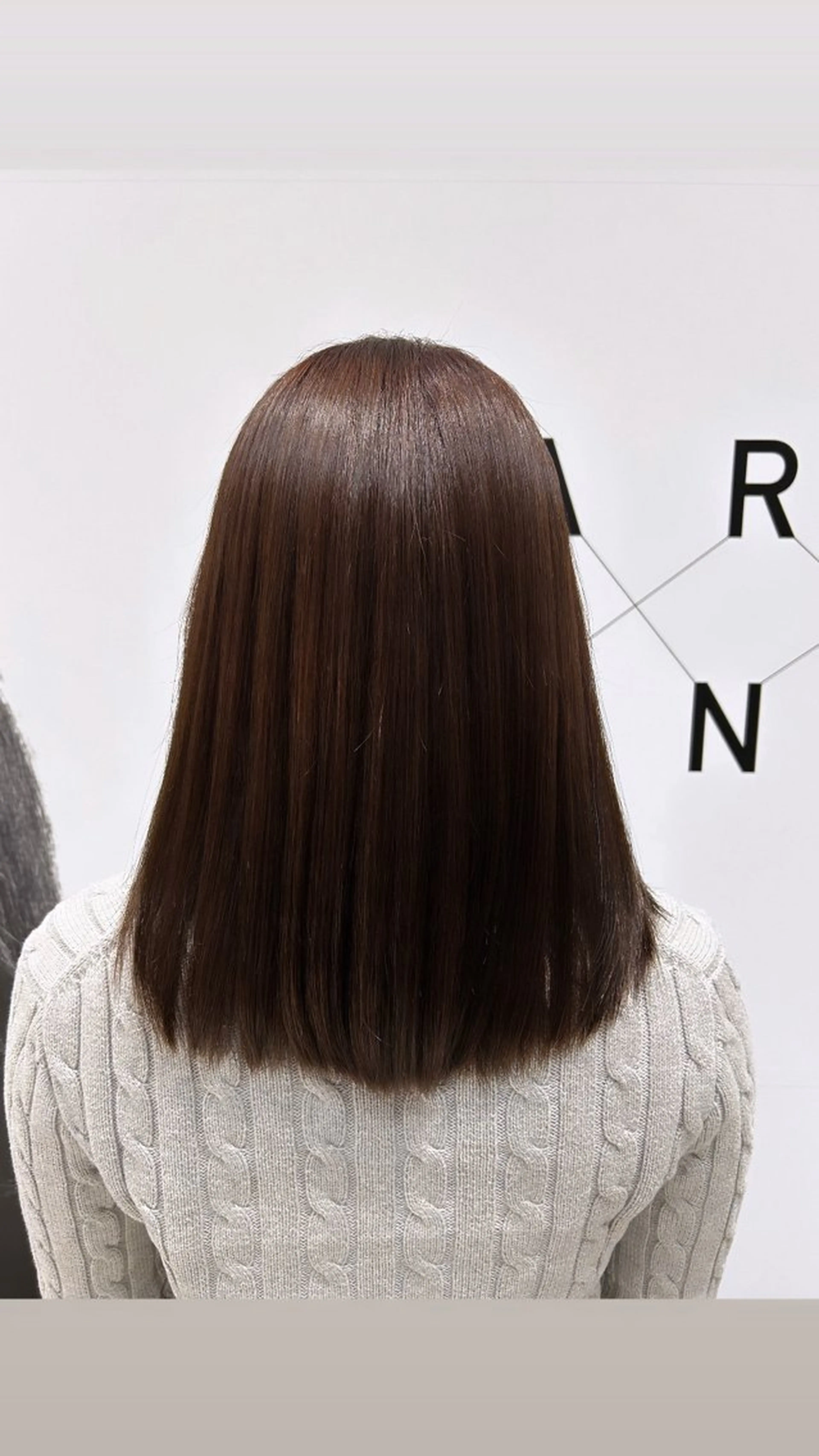 ミディアム カラー ブラウンカラー ナチュラルブラウン ヘアカラー トリートメント 近藤 ちかのヘアスタイル