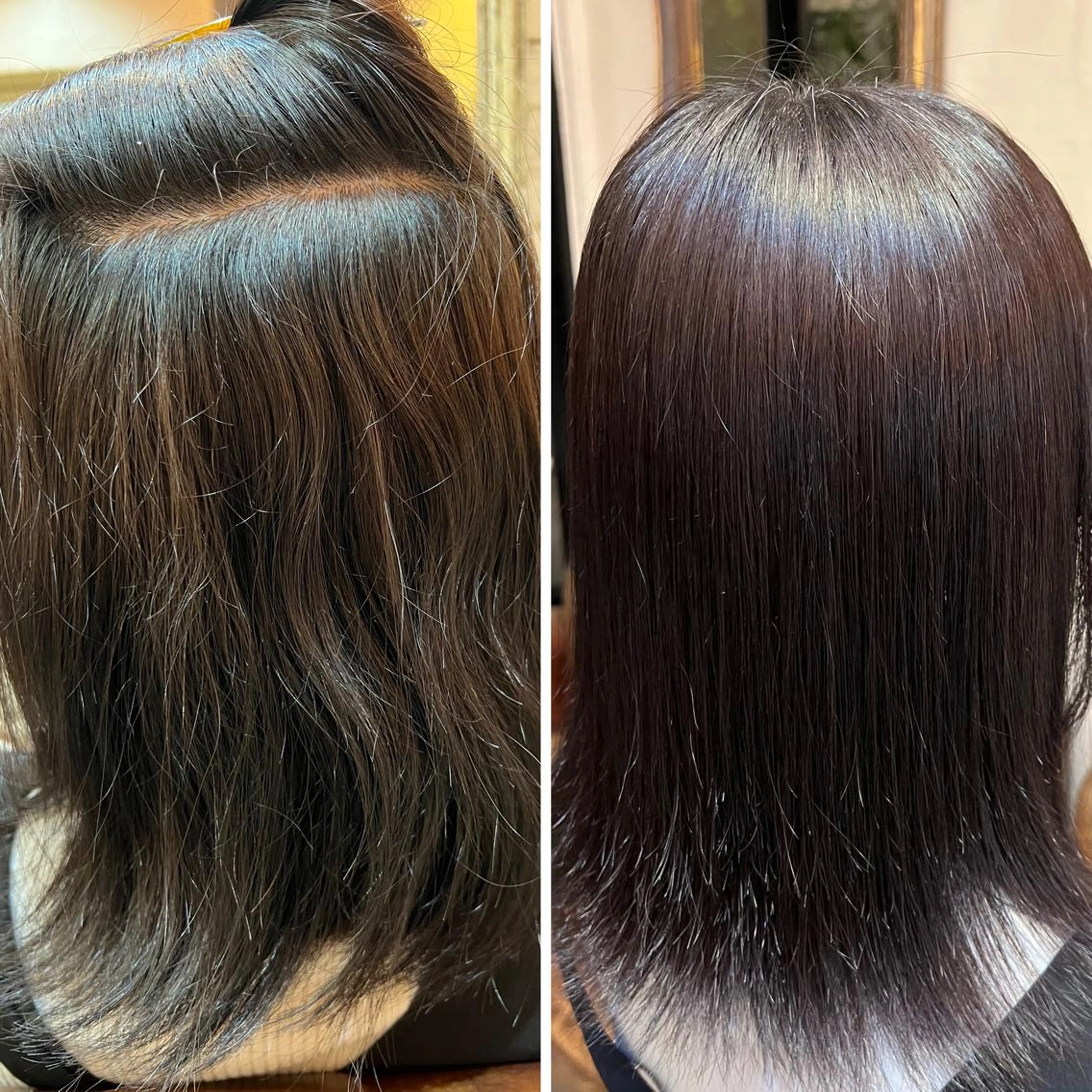 ミディアム 縮毛矯正 🐋湊 ゆうき /レイヤーカット🫧のヘアスタイル