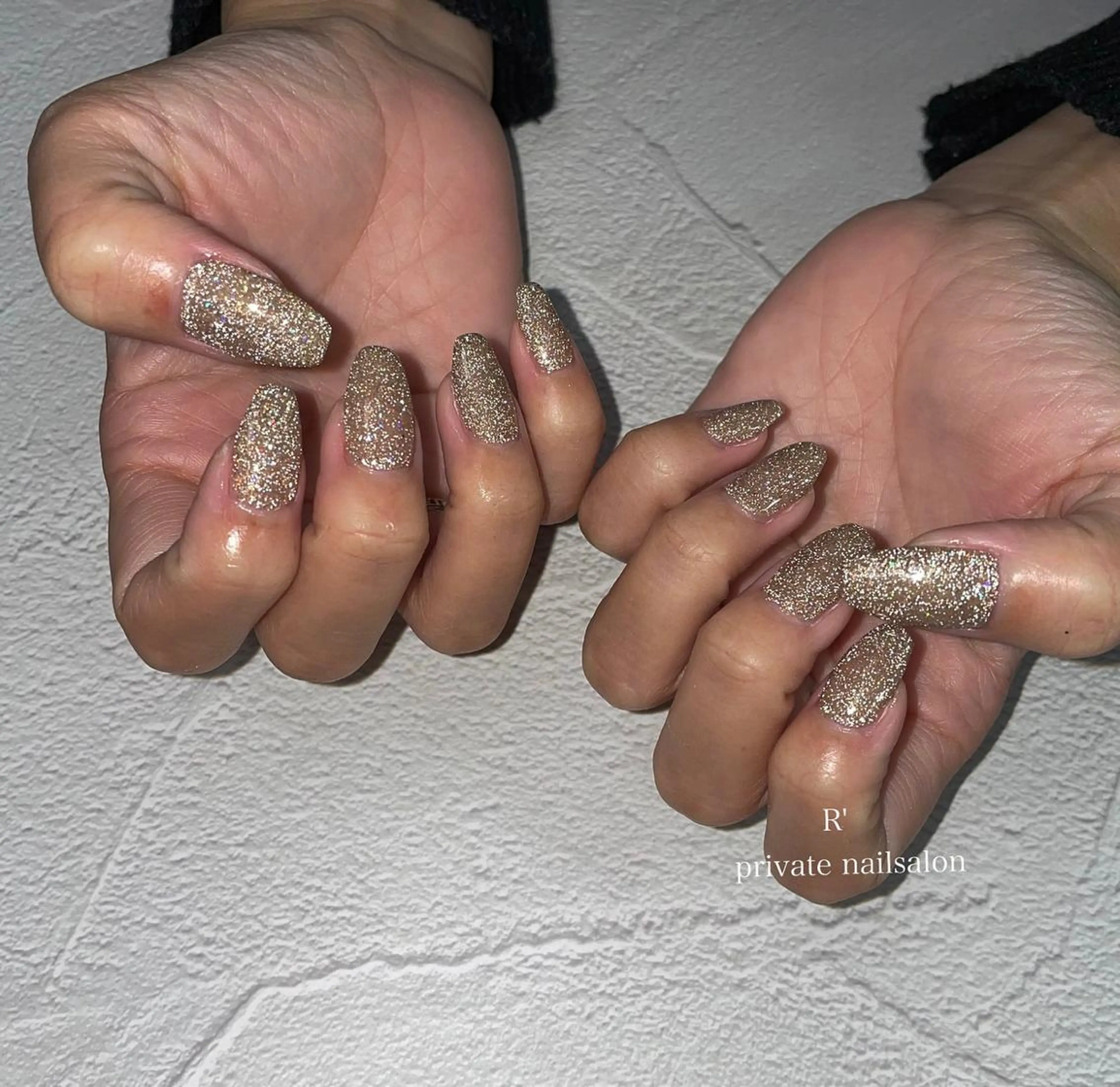 ネイル フラッシュネイル ラメ(グリッター) Bersinar nail所属・Bersinar nail(rina)のネイルデザイン