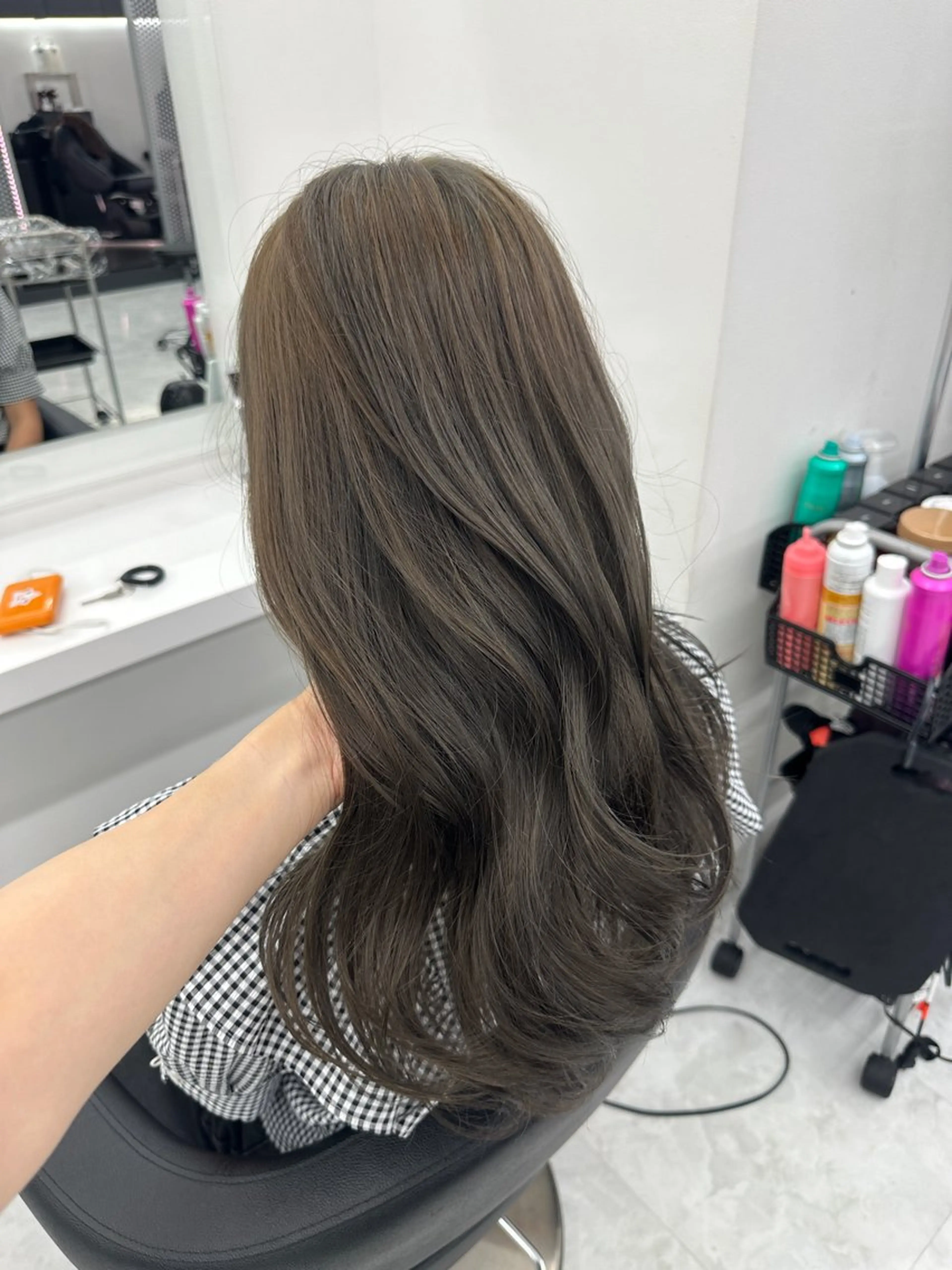 ロング カラー パーマ ヘアアレンジ メンズ キッズ ♥️韓国ヘア レイヤー♥️ゆりのヘアスタイル