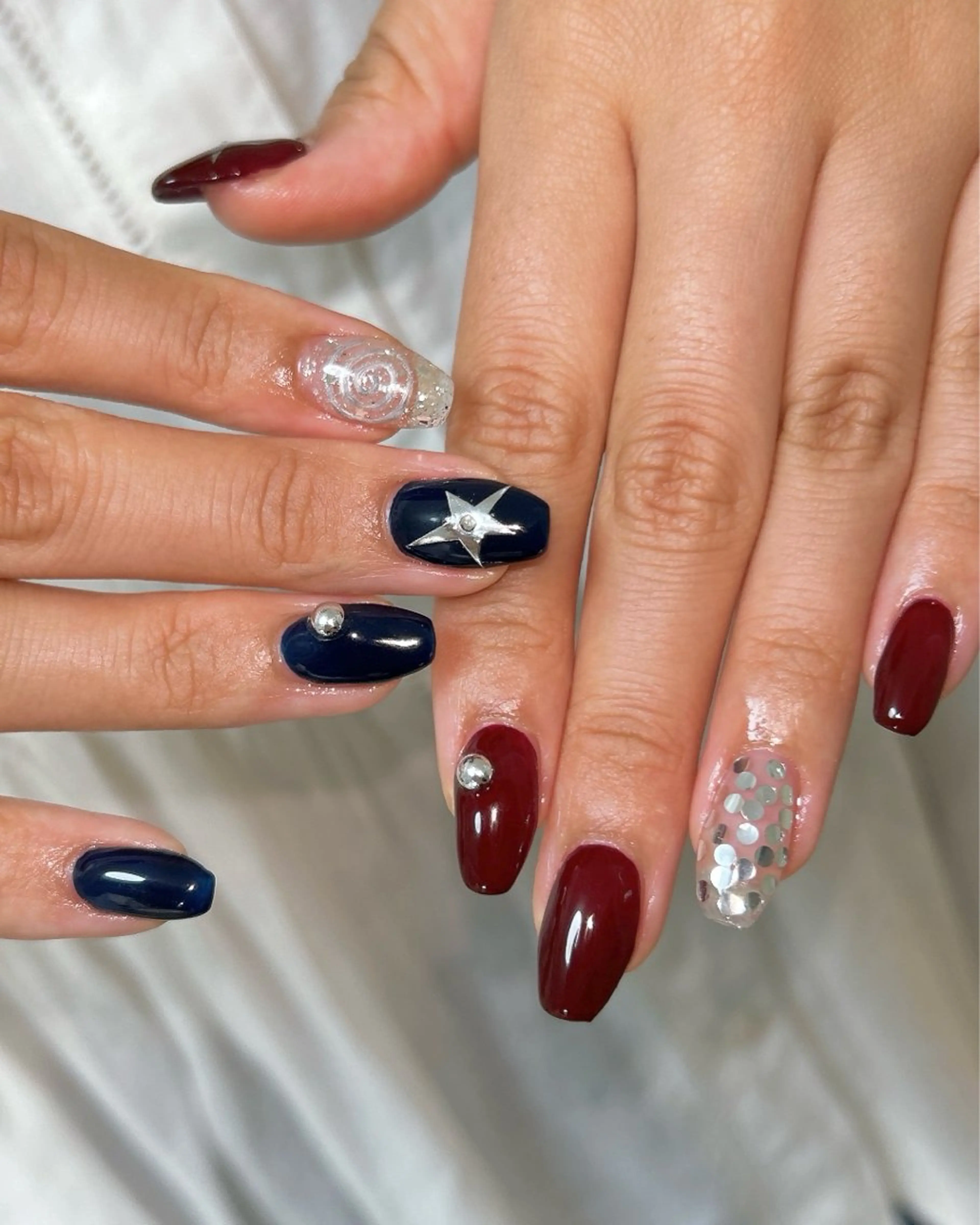 ネイル ハンドネイル ten nail salon　かえでのネイルデザイン