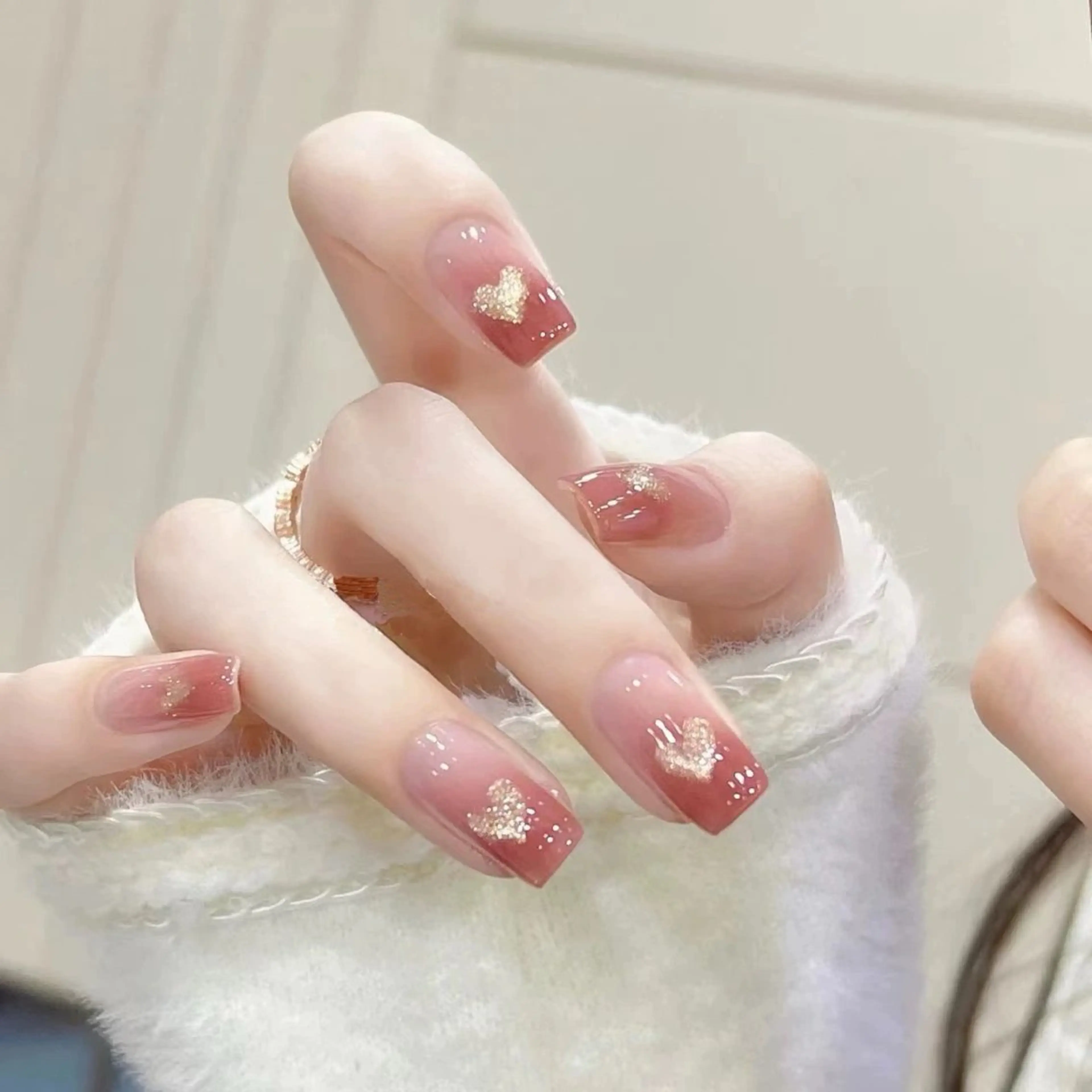 ネイル ハート マグネットネイル ハンドネイル Mirpop nailのネイルデザイン