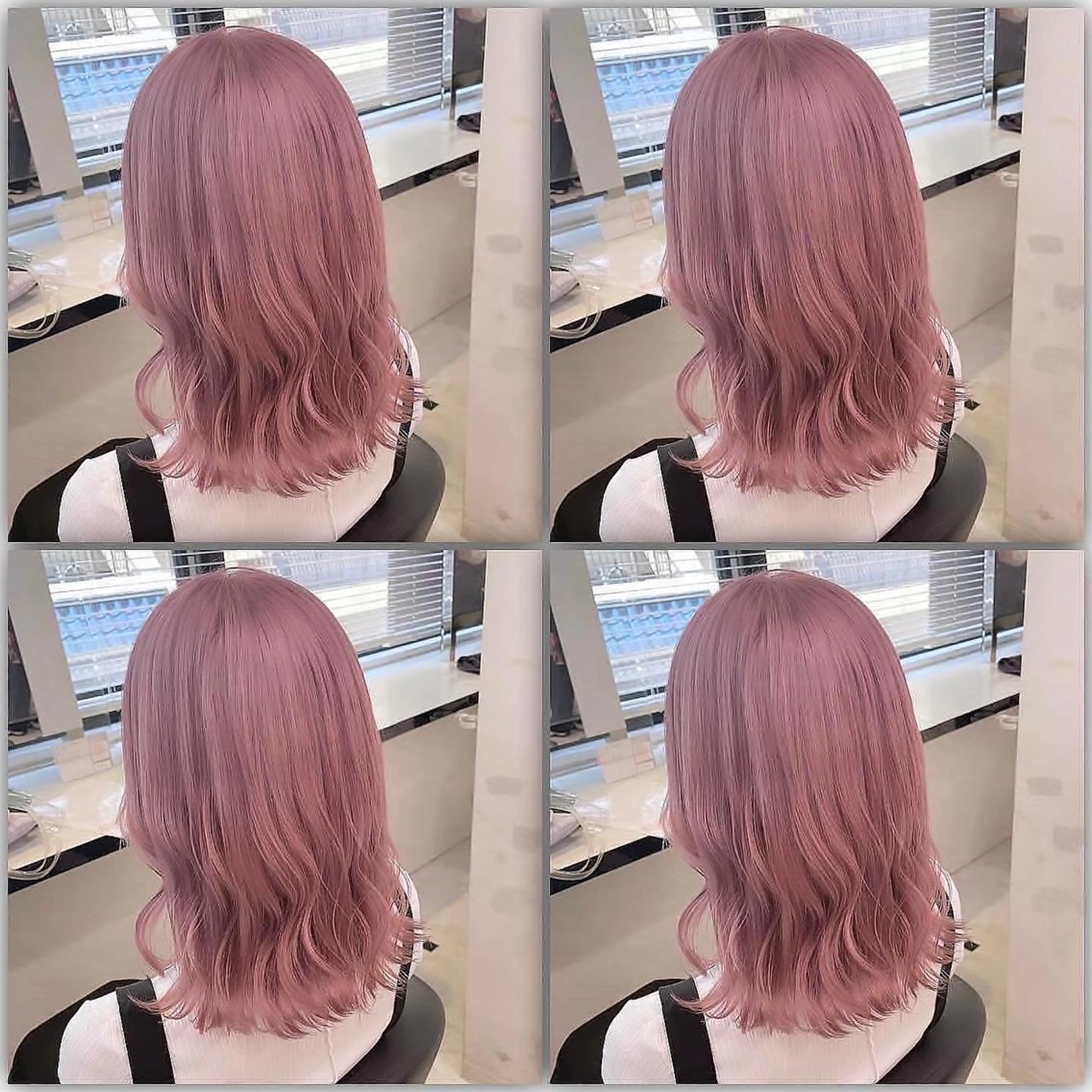 ミディアム カラー ケアブリーチ 韓国レイヤーKYONのヘアスタイル