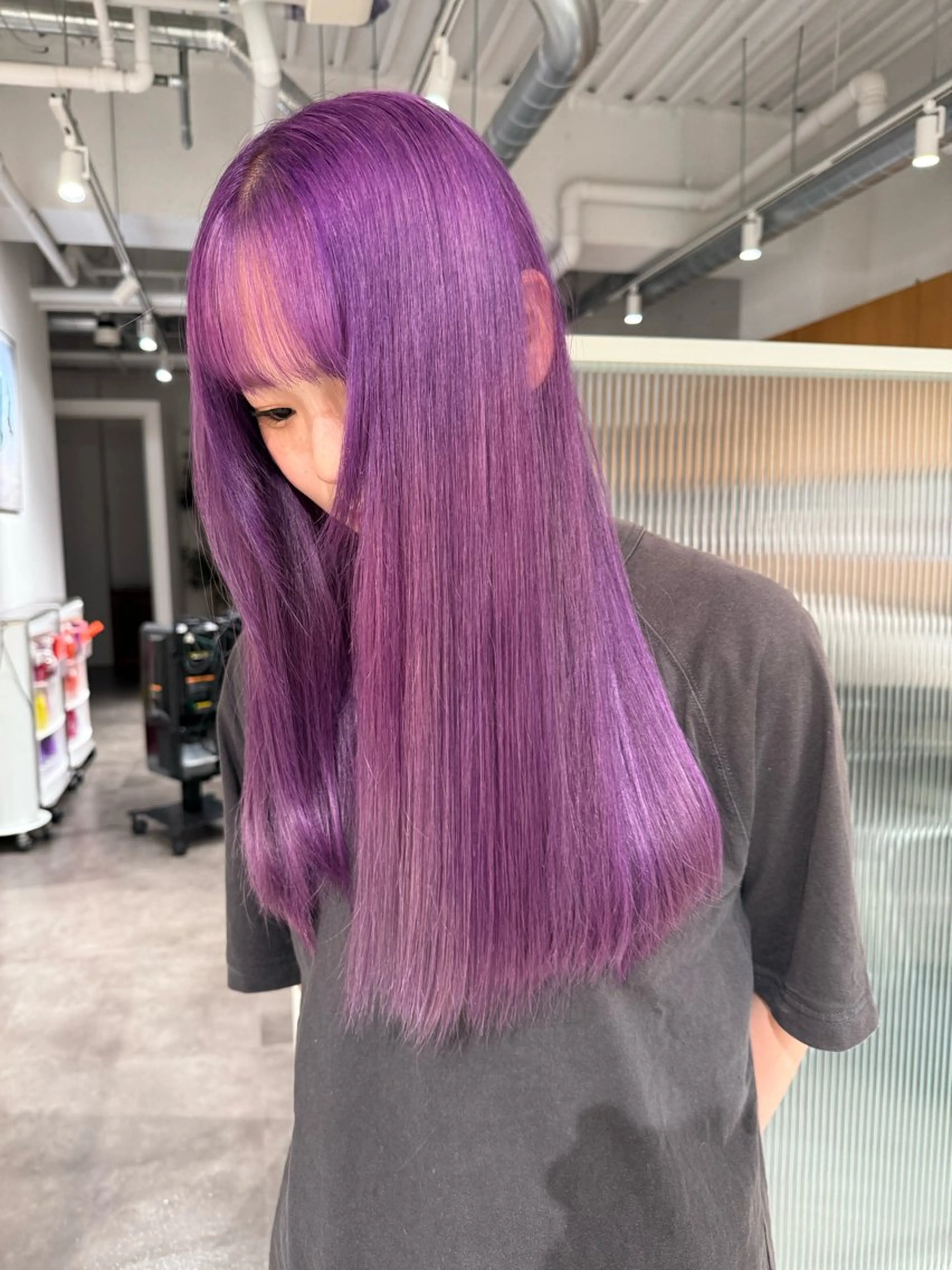 ロング yuinaハイライト /ブリーチモデル募集のヘアスタイル