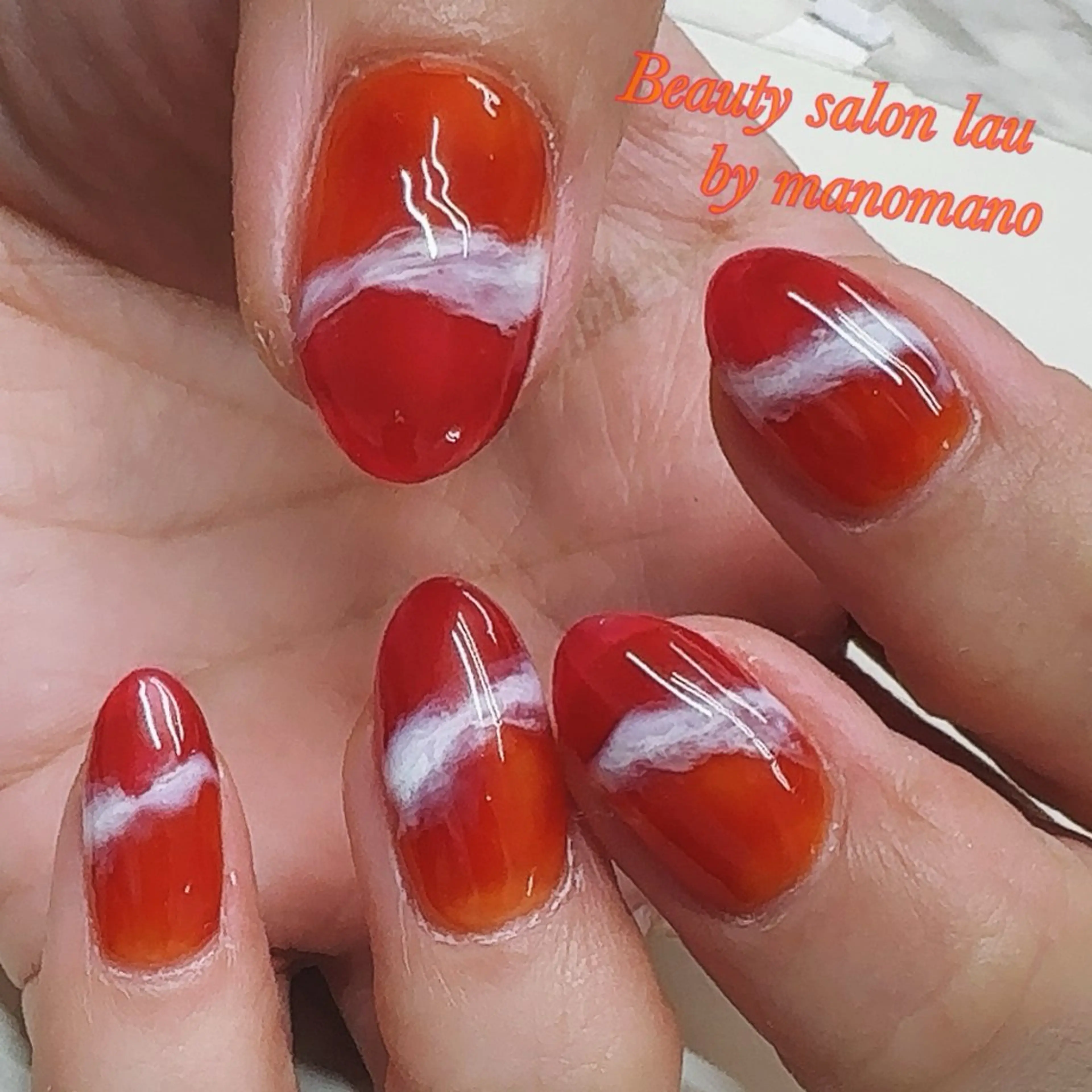 ネイル ハンドネイル ラウバイマノマノ なかざとのネイルデザイン