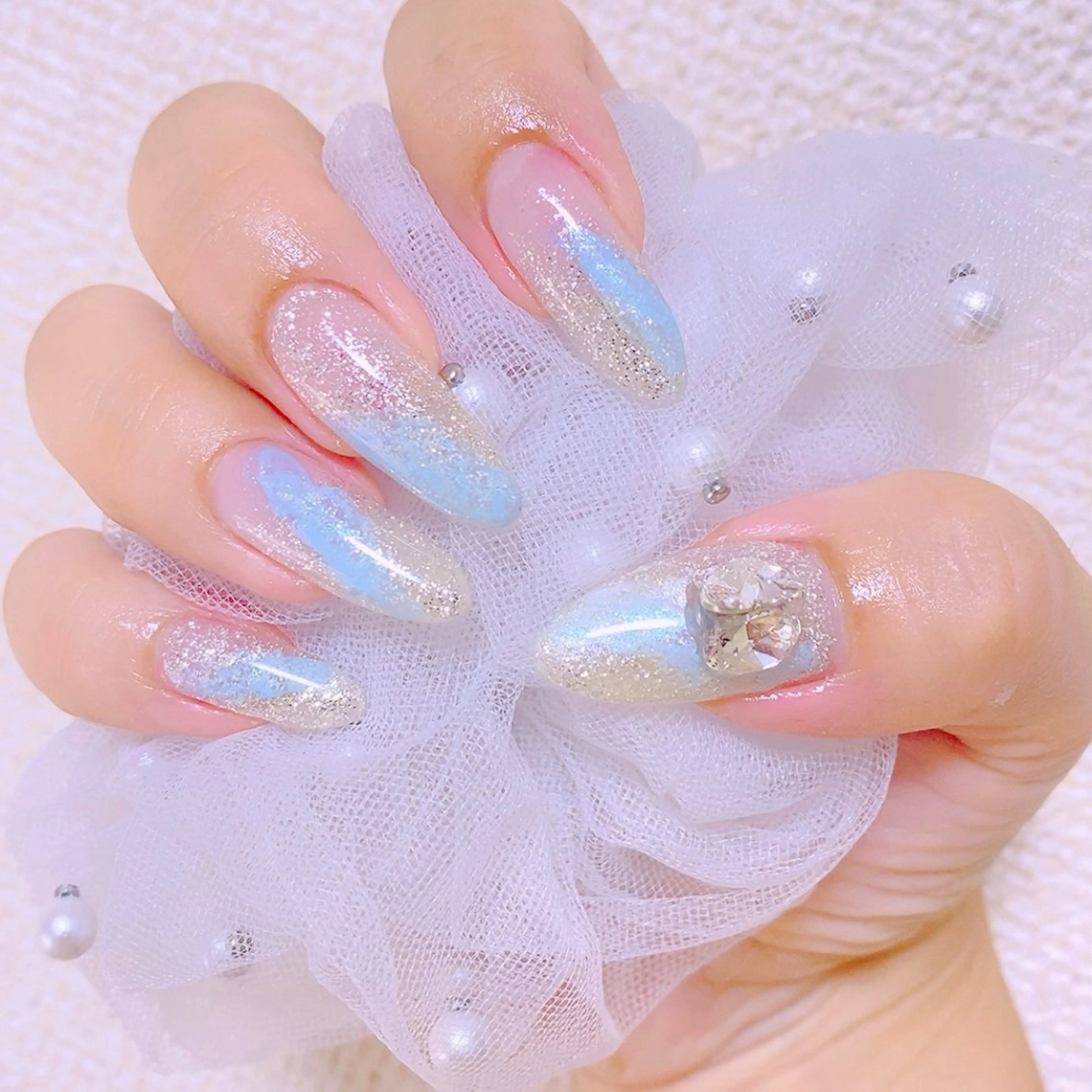 ネイル ロングネイル ニュアンスネイル Nail Yunaのネイルデザイン