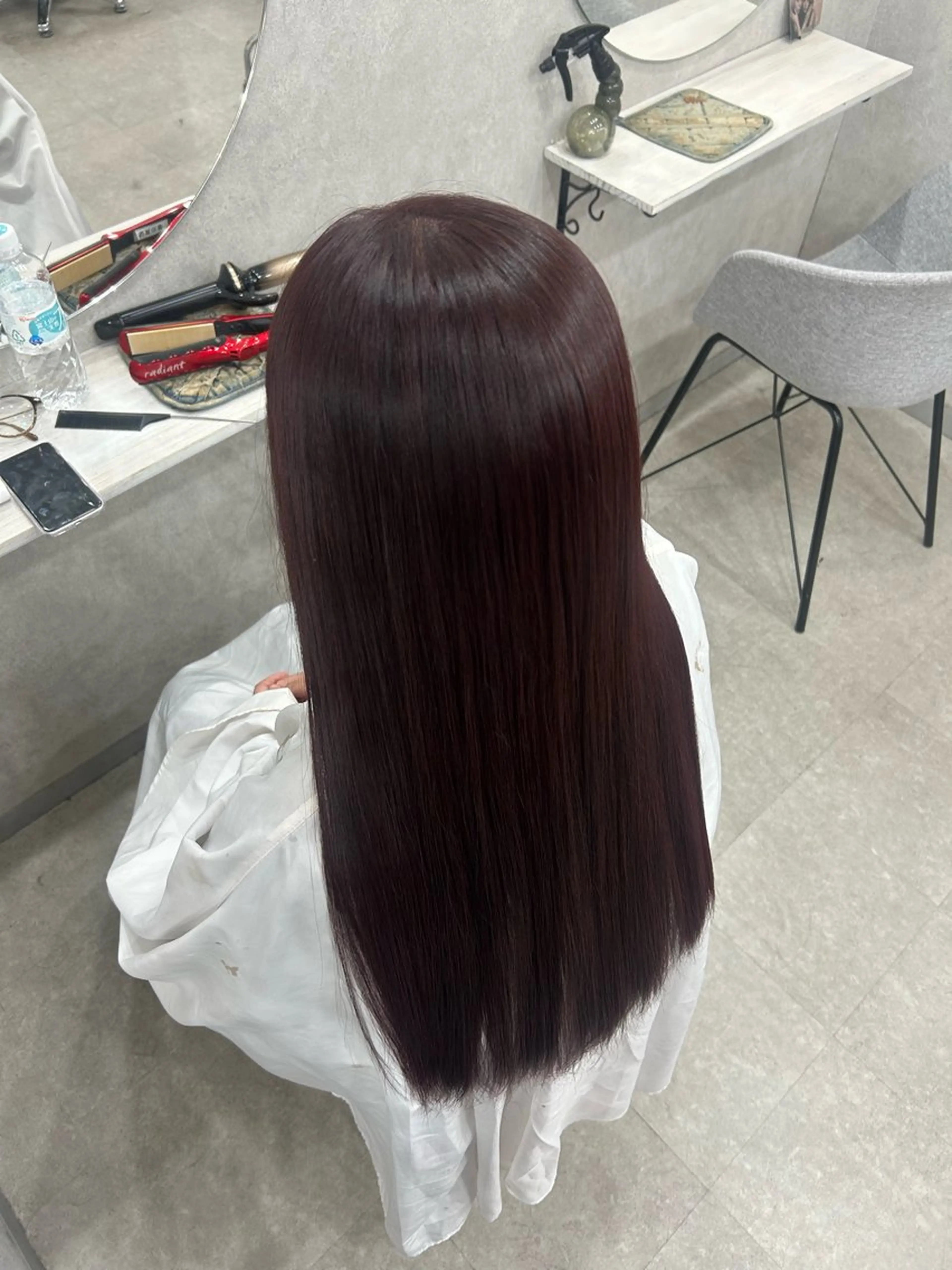 ロング カラー ピンクカラー ヘアカラー トリートメント 大宮/韓国風🩶/ 七海芽亜利🎀のヘアスタイル