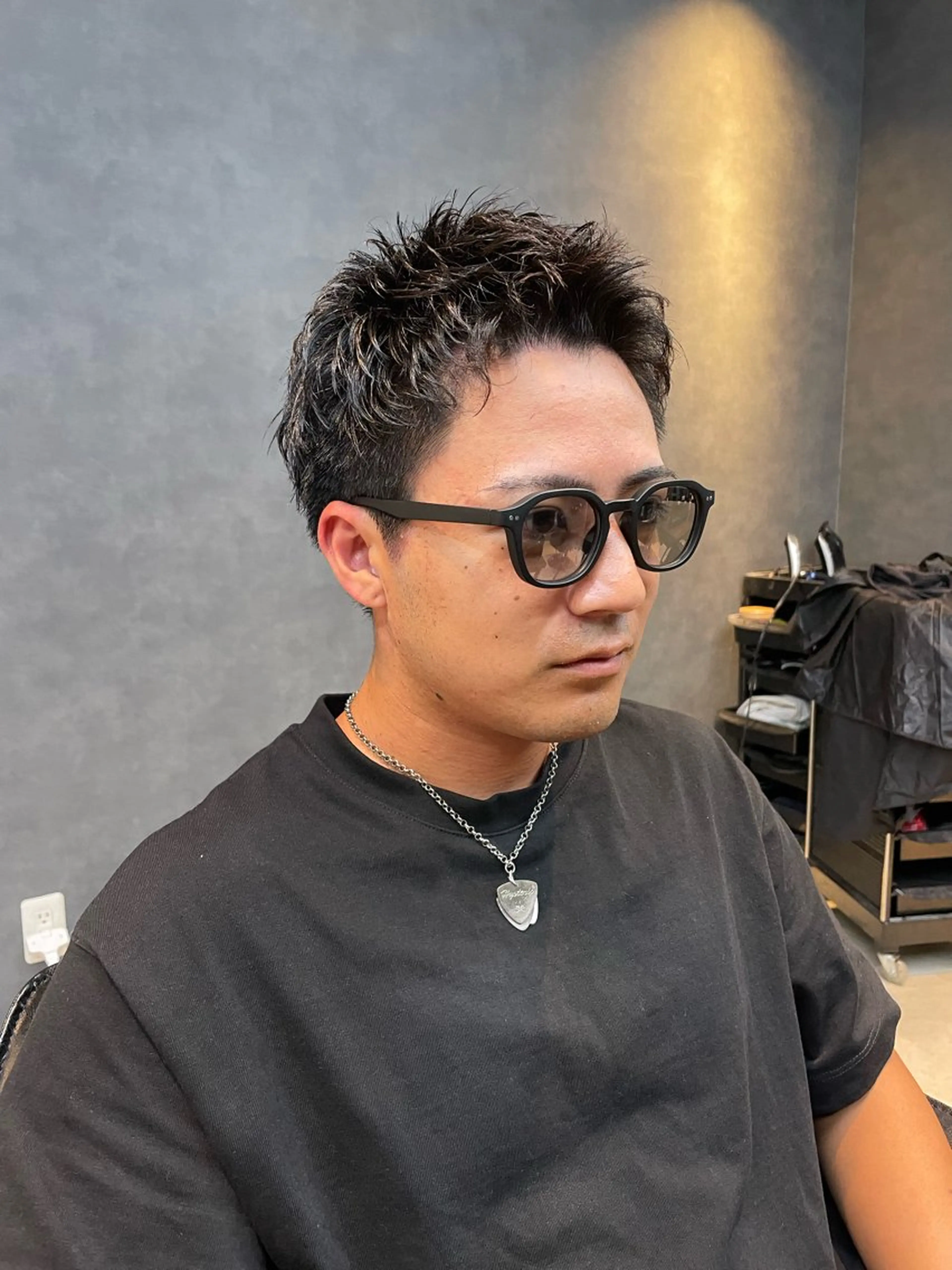 ショート パーマ メンズ 豊洲メンズカット 宮崎大弥のヘアスタイル