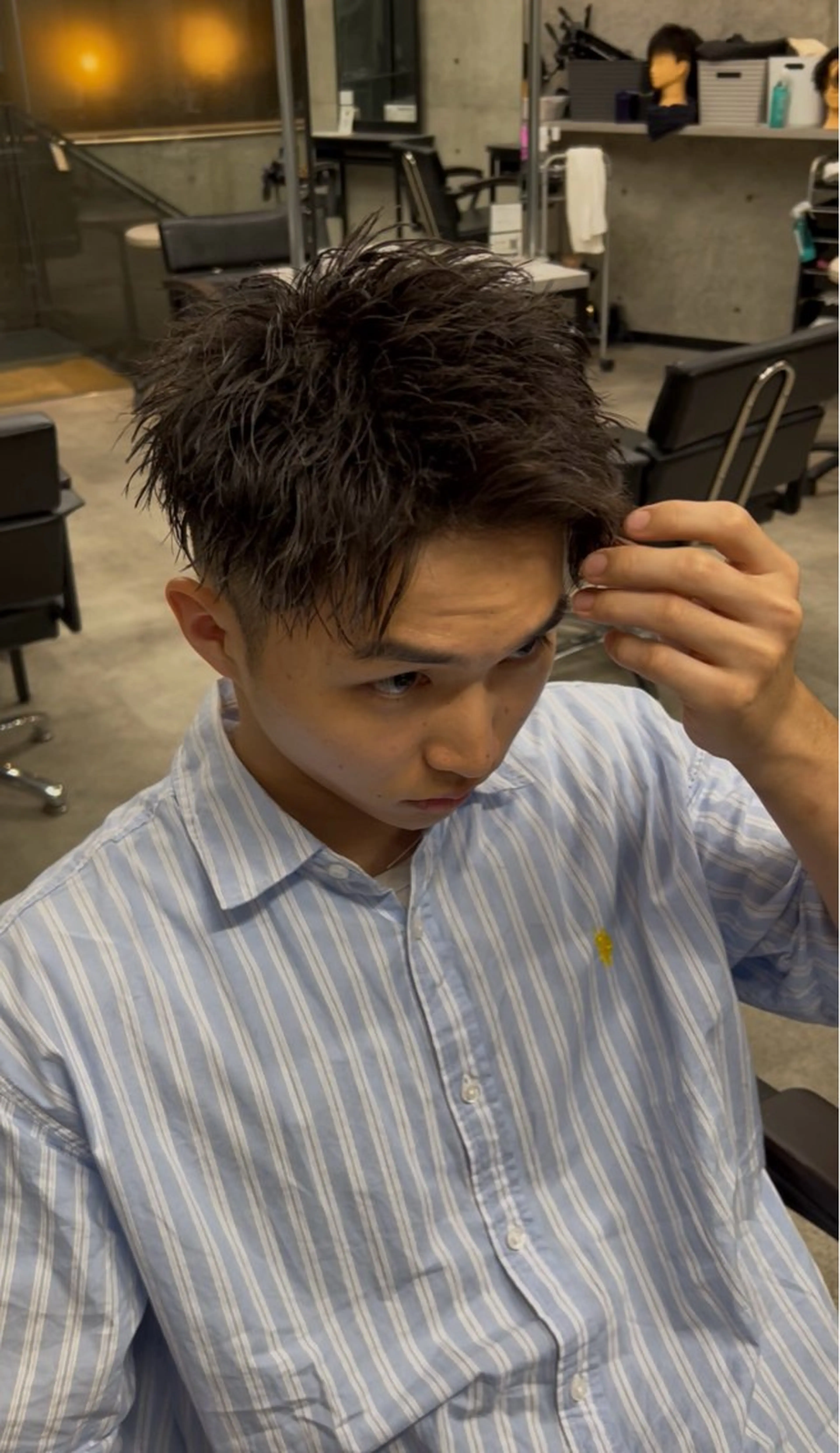 ショート カット パーマ era本店所属・笹尾 陸/era本店 メンズ短髪系美容師のヘアスタイル