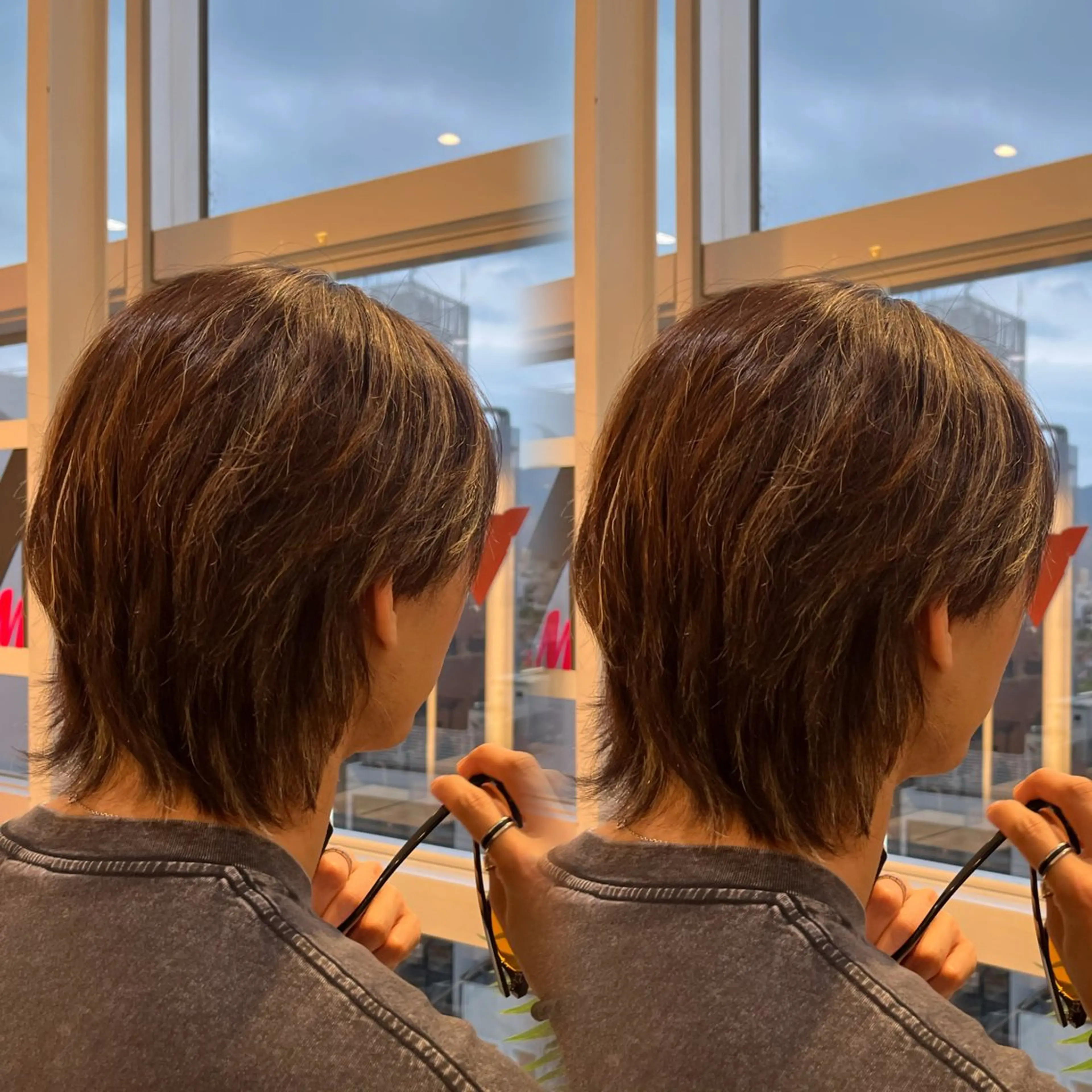 ショート メンズ メンズウルフカット ウルフカット カット 🫧メンズカット カラー/愛莉🫧のヘアスタイル