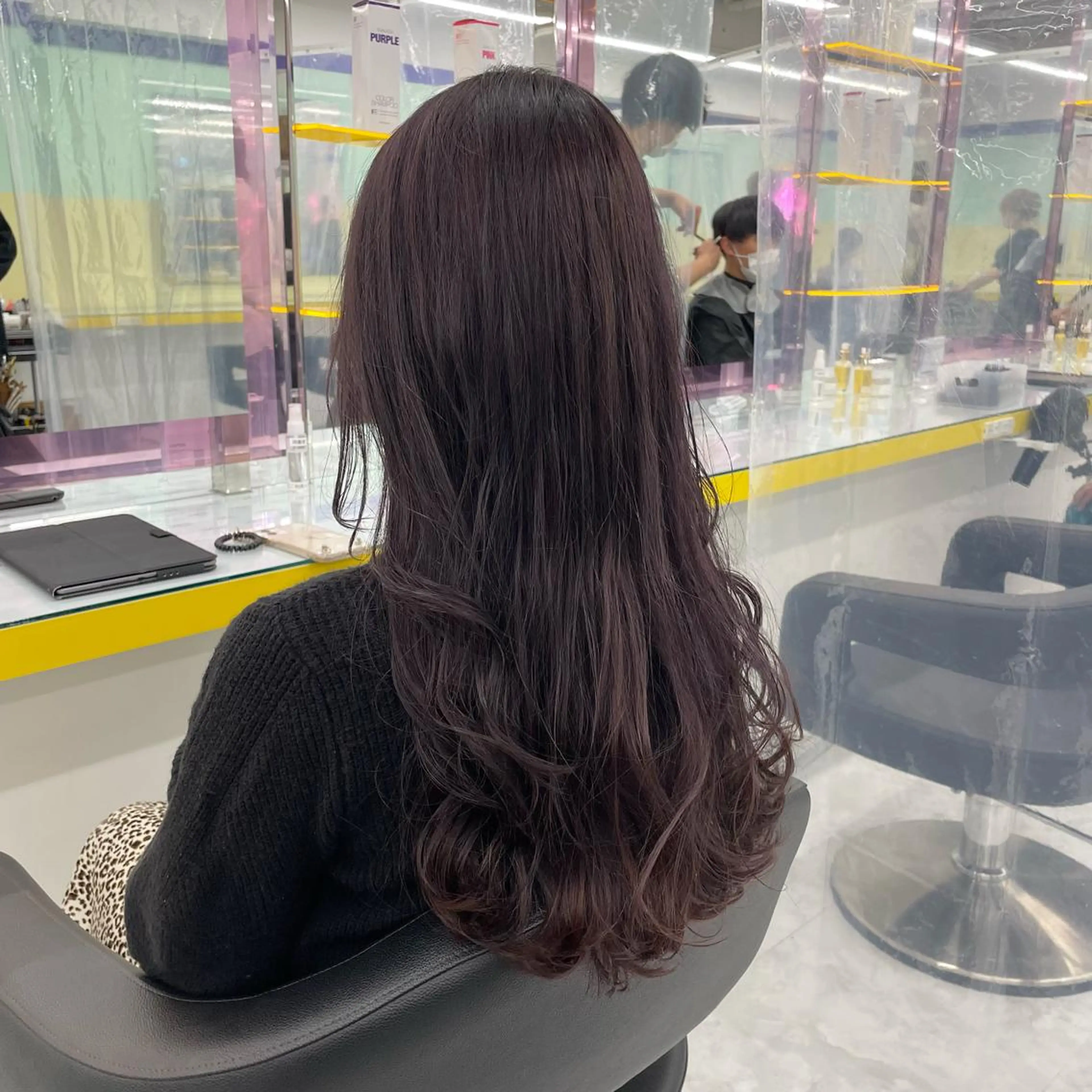 セミロング カラー パーマ ヘアアレンジ メンズ ヘアカラー トリートメント ヘッドスパ ヘアセット 💜寒色特化 門脇誠弥💜のヘアスタイル