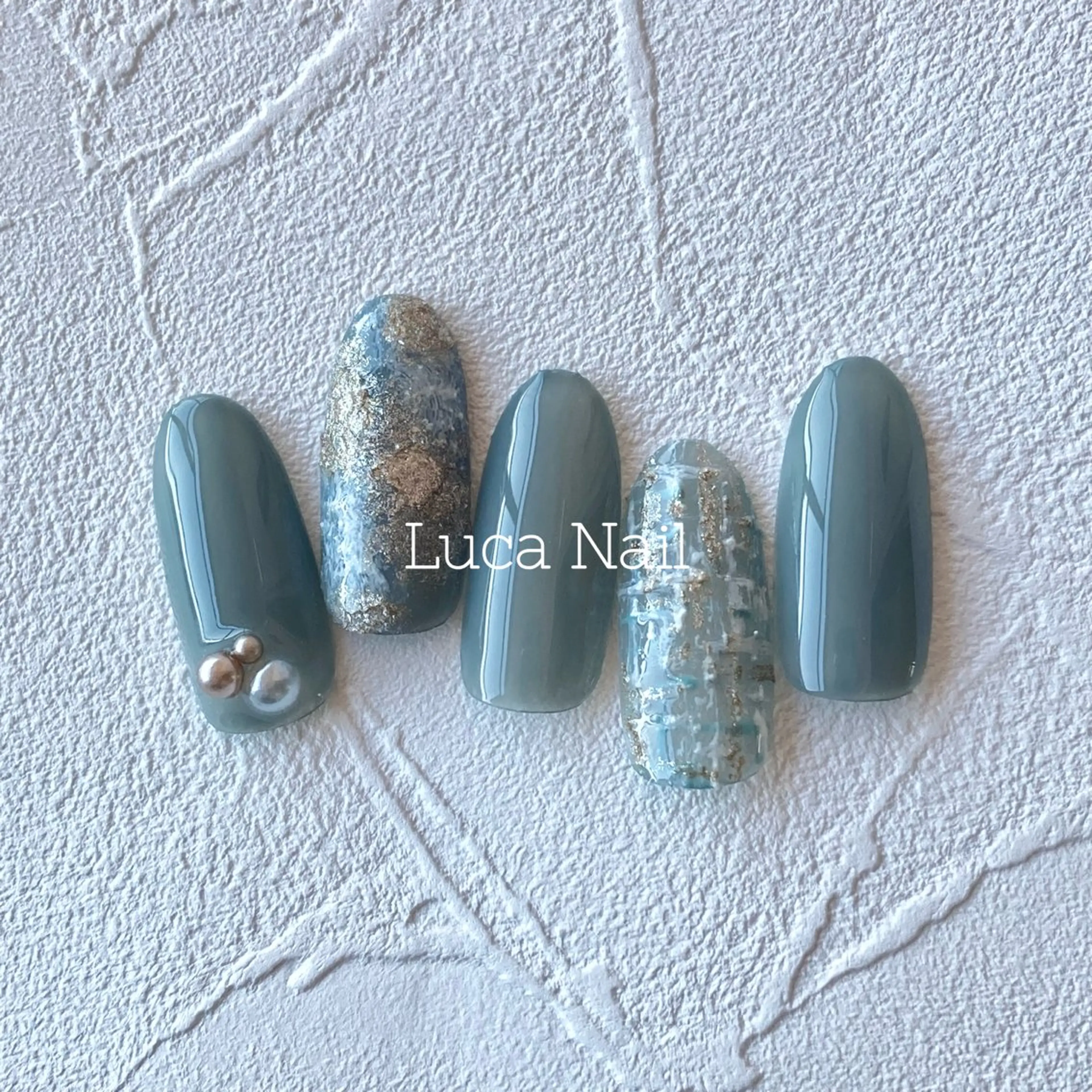 ネイル シンプルネイル ツイードネイル ハンドネイル ハンドケア Luca  Nail所属・Luca Nail 🌼yu-kaのネイルデザイン
