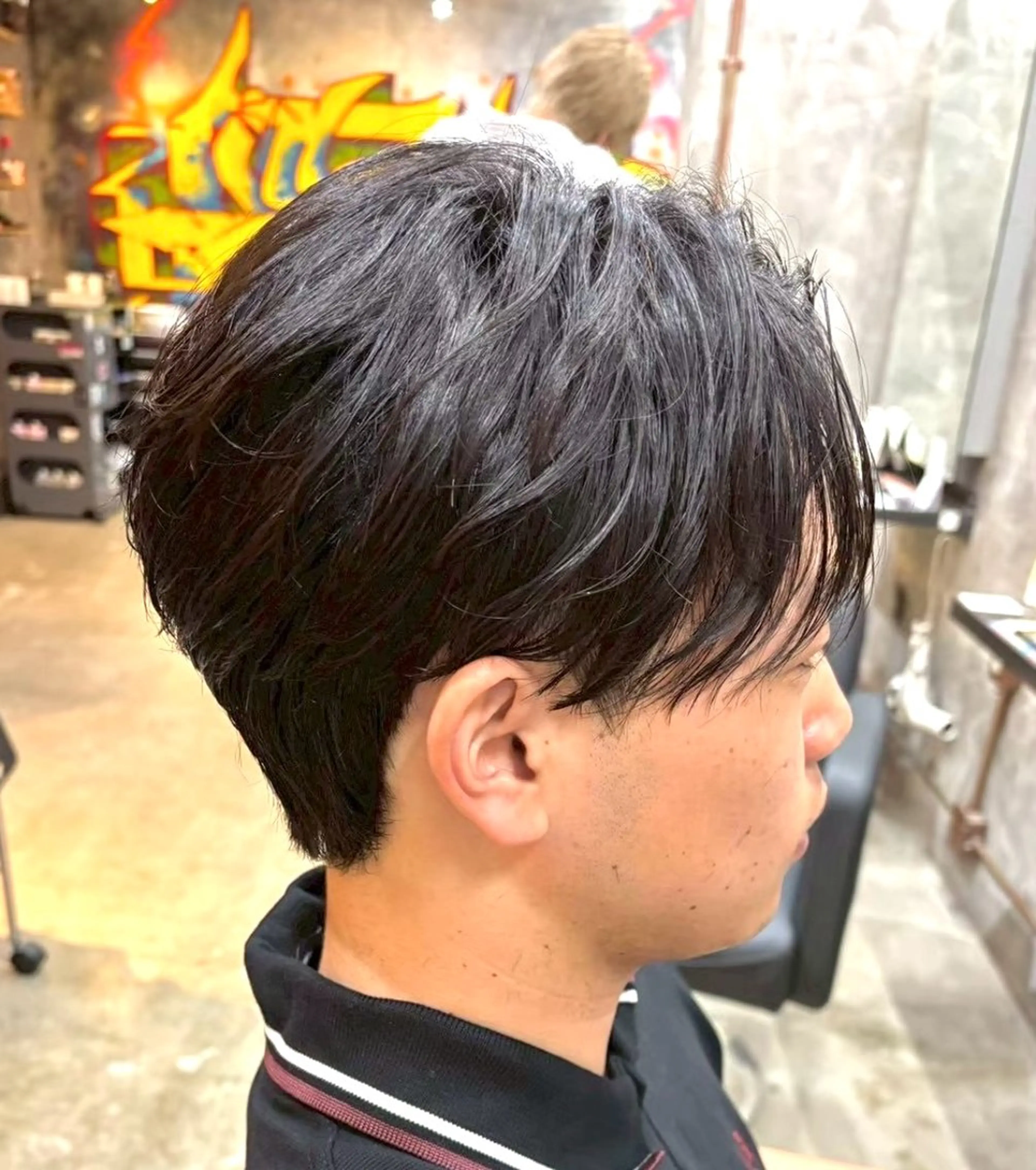 🔥うねりが我慢できない方🔥メンズカット➕縮毛矯正➕トリートメント✨の写真
