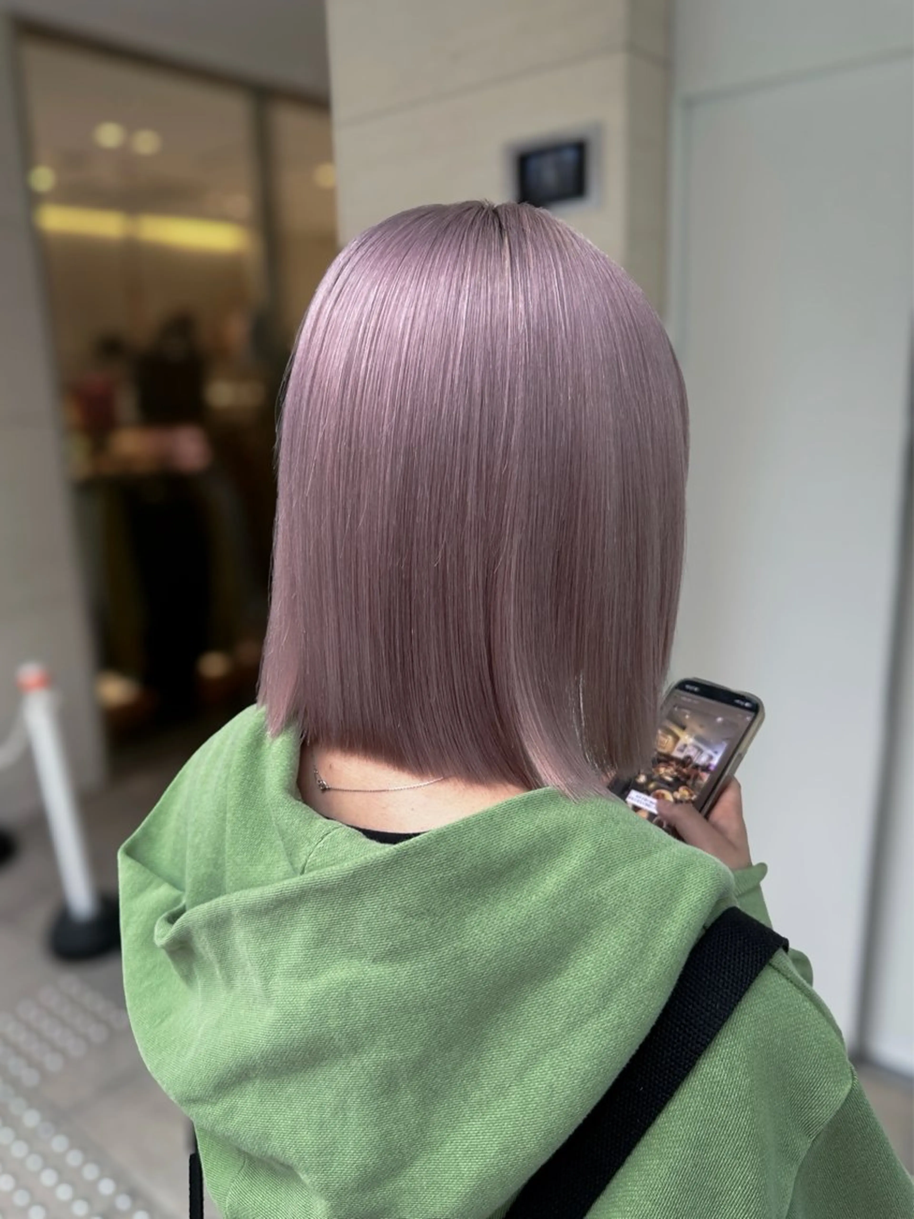 ミディアム カラー SALOWIN栄三丁目店所属・ハイトーン/ 縮毛矯正のヘアスタイル