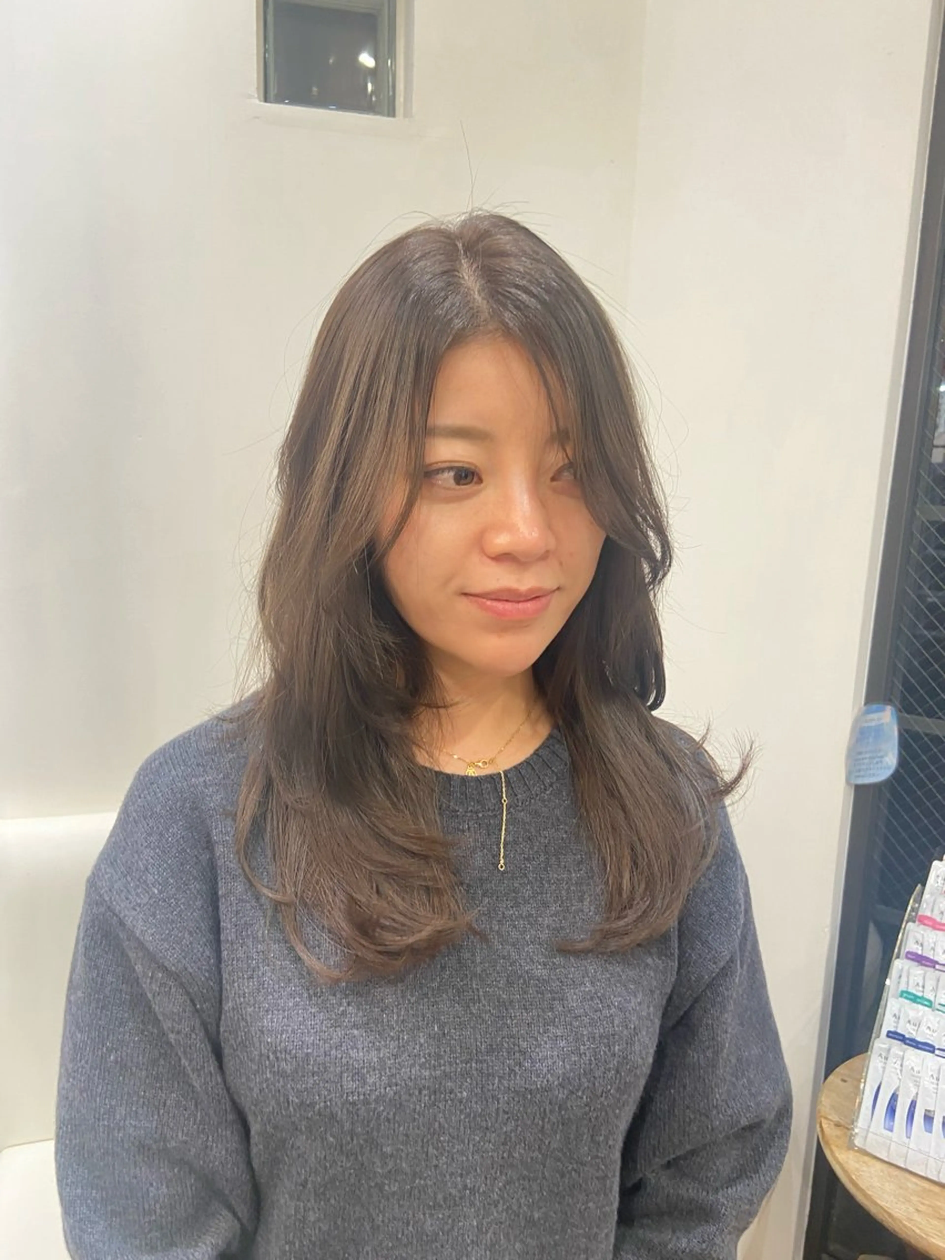 ロング カラー レイヤーカット カット ヘアカラー atelier doux dimanche（アトリエ・ドゥー・ディマンシュ）所属・Fukamiレイヤー 透明感カラーのヘアスタイル