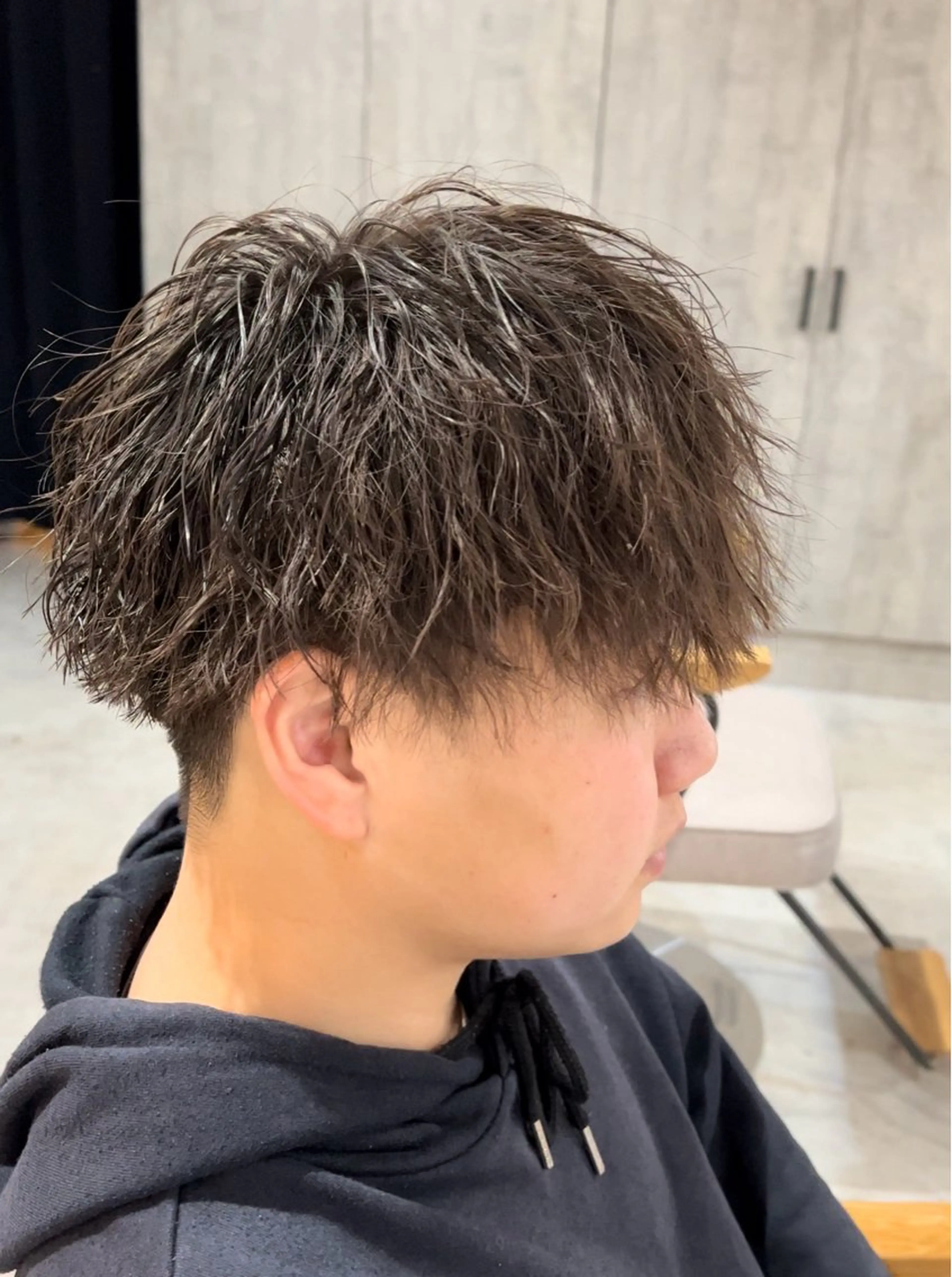 ショート パーマ メンズ BLEACHi 心斎橋店所属・メンズ特化サロン リョウタのヘアスタイル