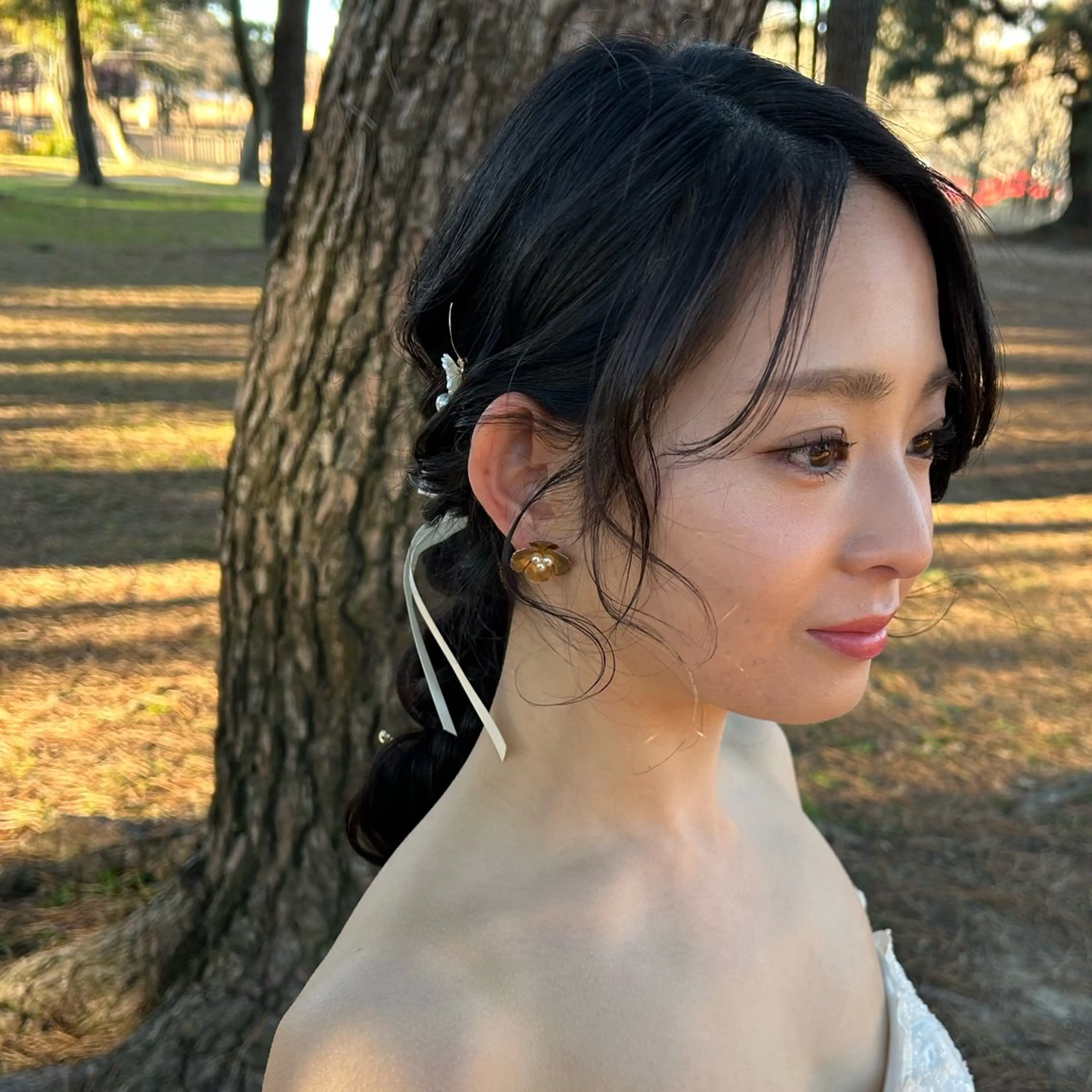 ブライダル前撮りなど♡ヘアセット＋フルメイク/丁寧にお時間をかけてお仕上げします🫧¥15,000の写真