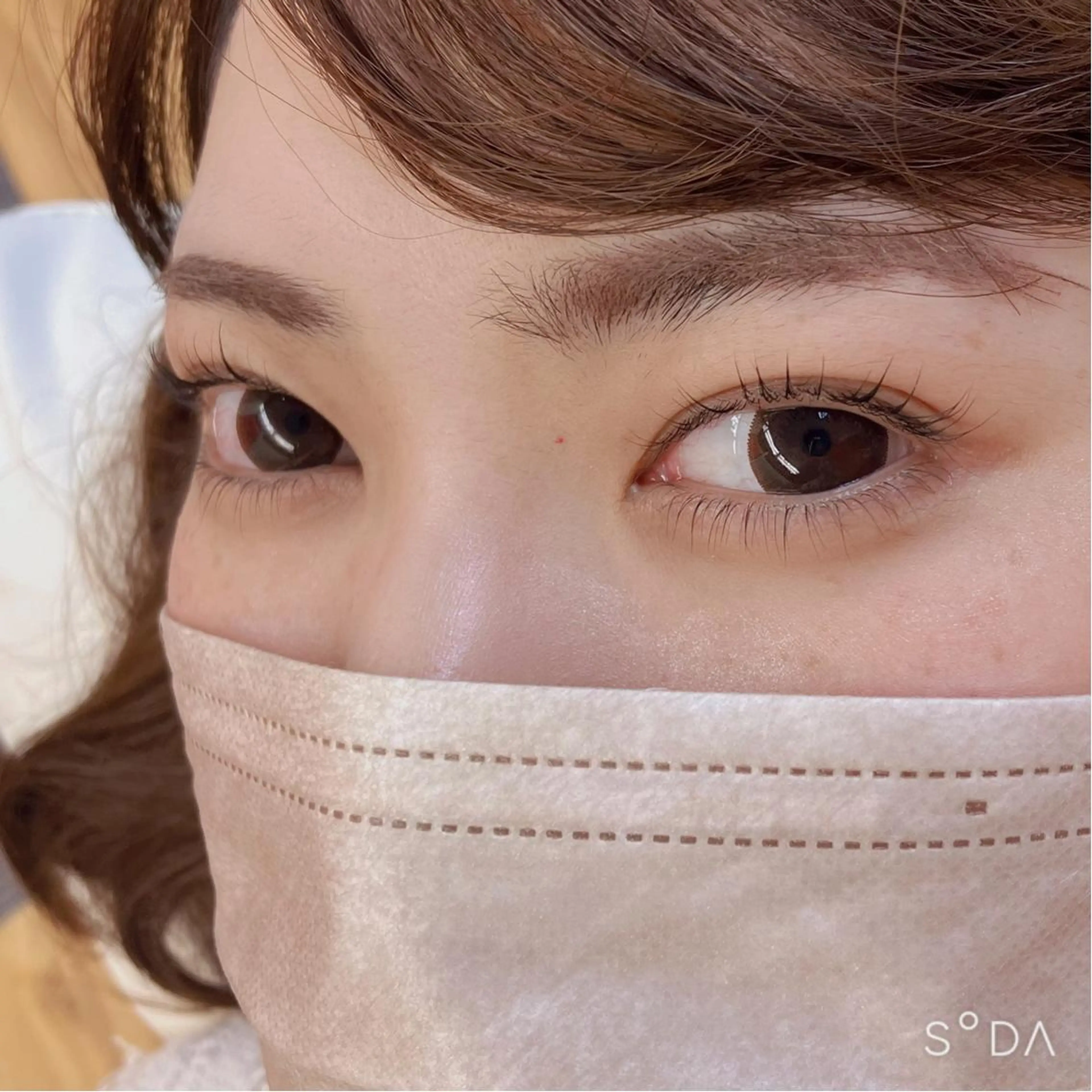 マツエク・マツパ 下まつげエクステ 一重×まつ毛パーマ フジ ワラの眉毛・アイブロウイメージ