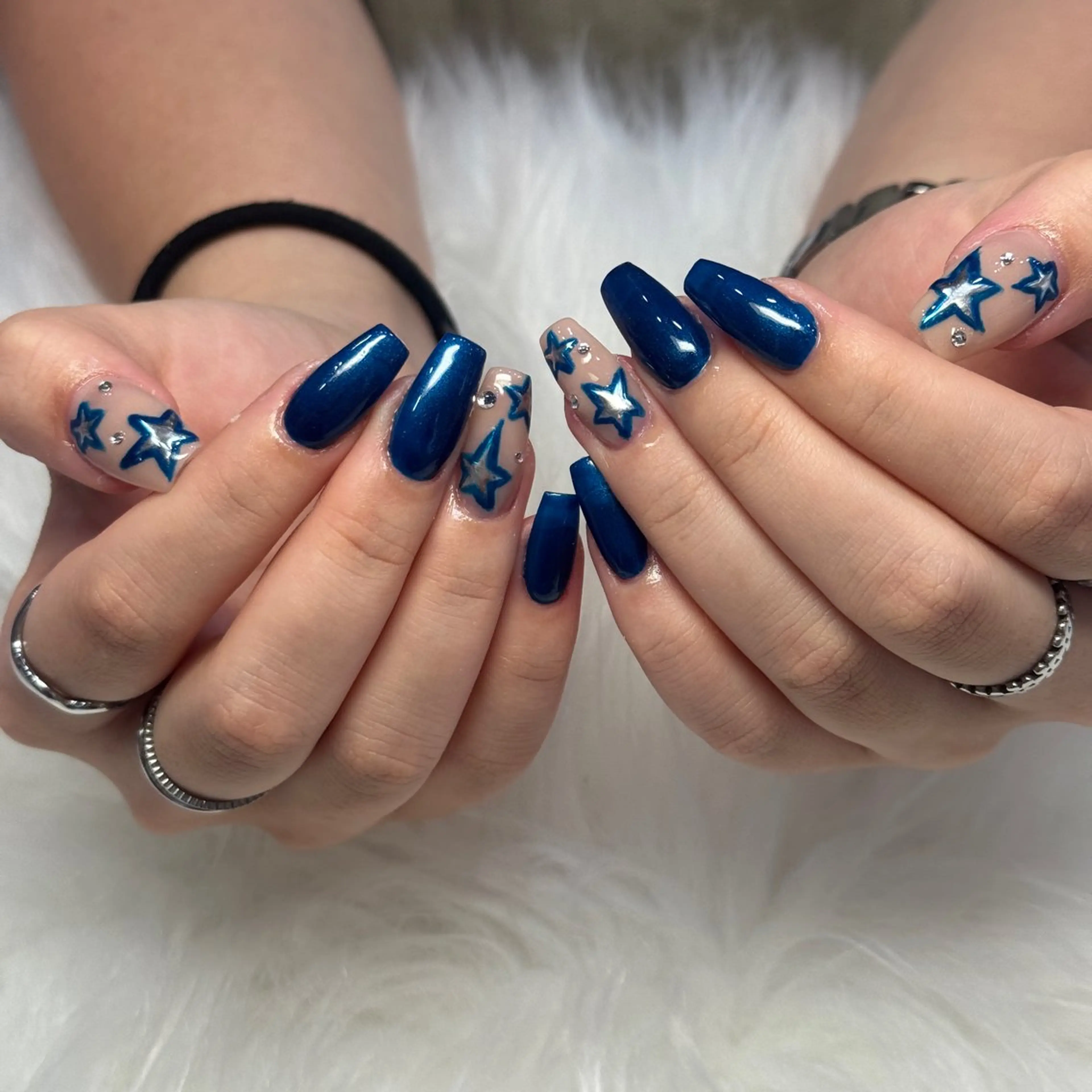ネイル ハンドネイル ハンドケア 🎀うかん 🎀チップ長さ出しのネイルデザイン