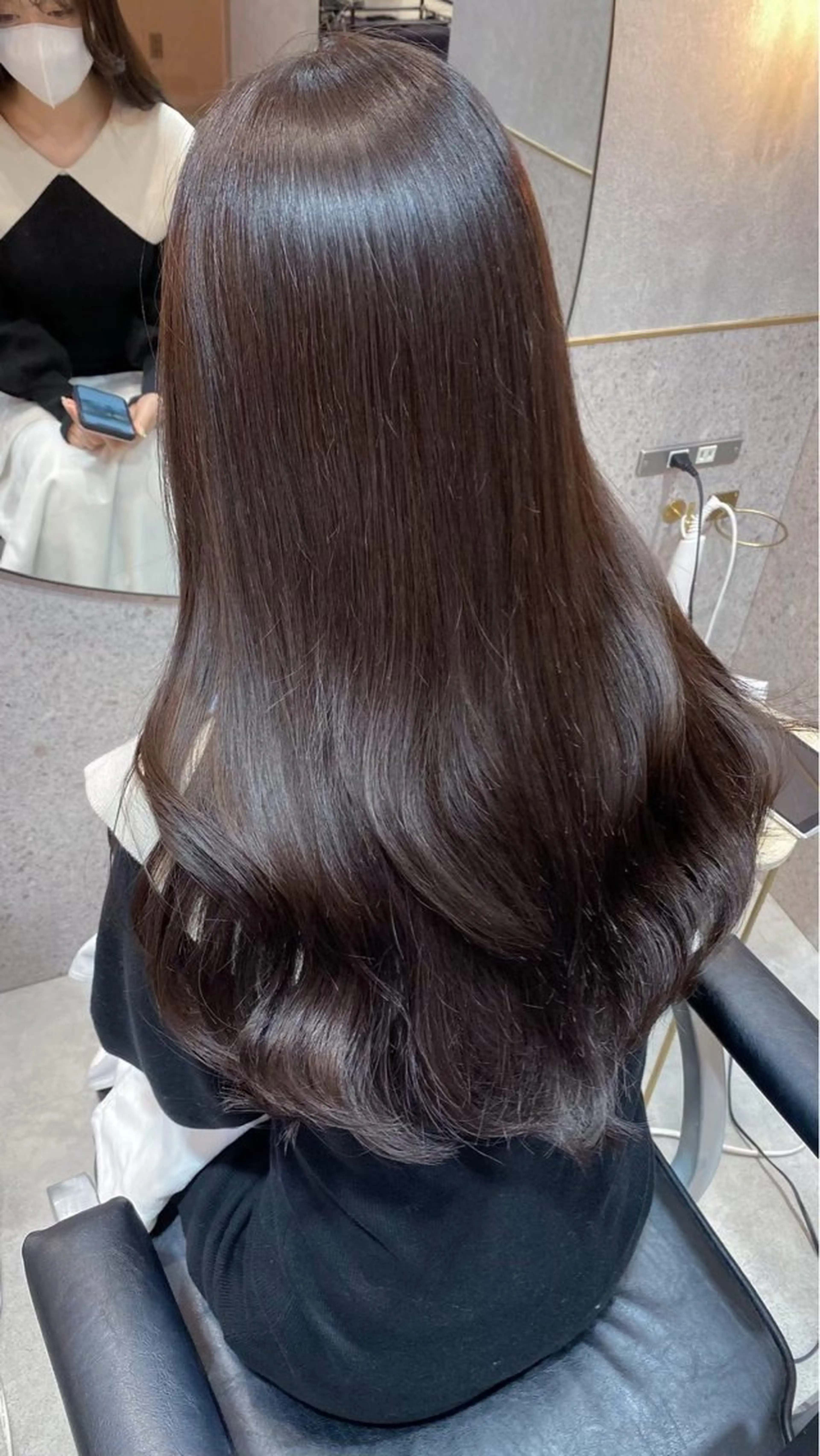 ロング カラー ゆうか♡⟡.· 韓国ヘアのヘアスタイル