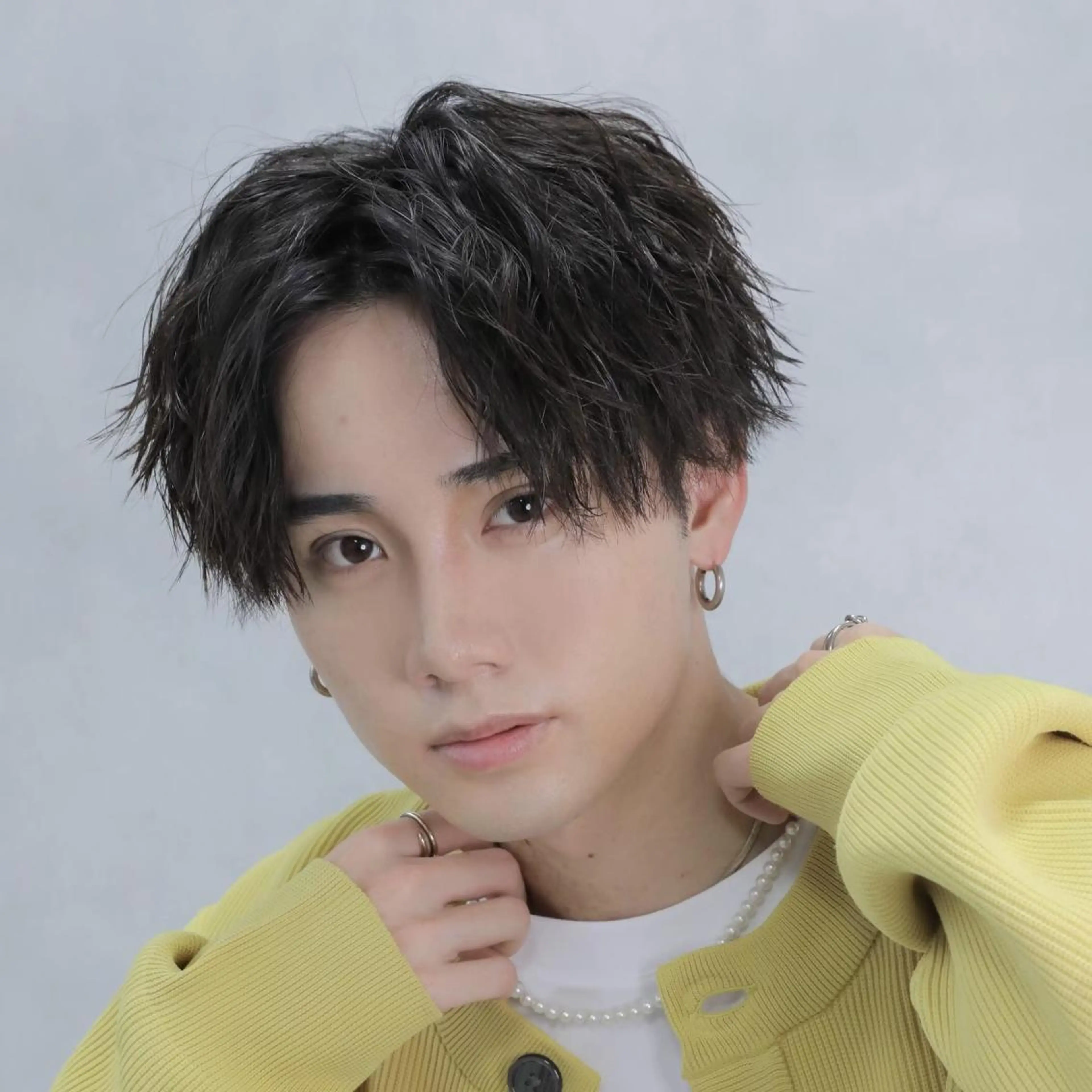 ショート パーマ メンズ カット パーマ Mens salon ANDYのヘアスタイル