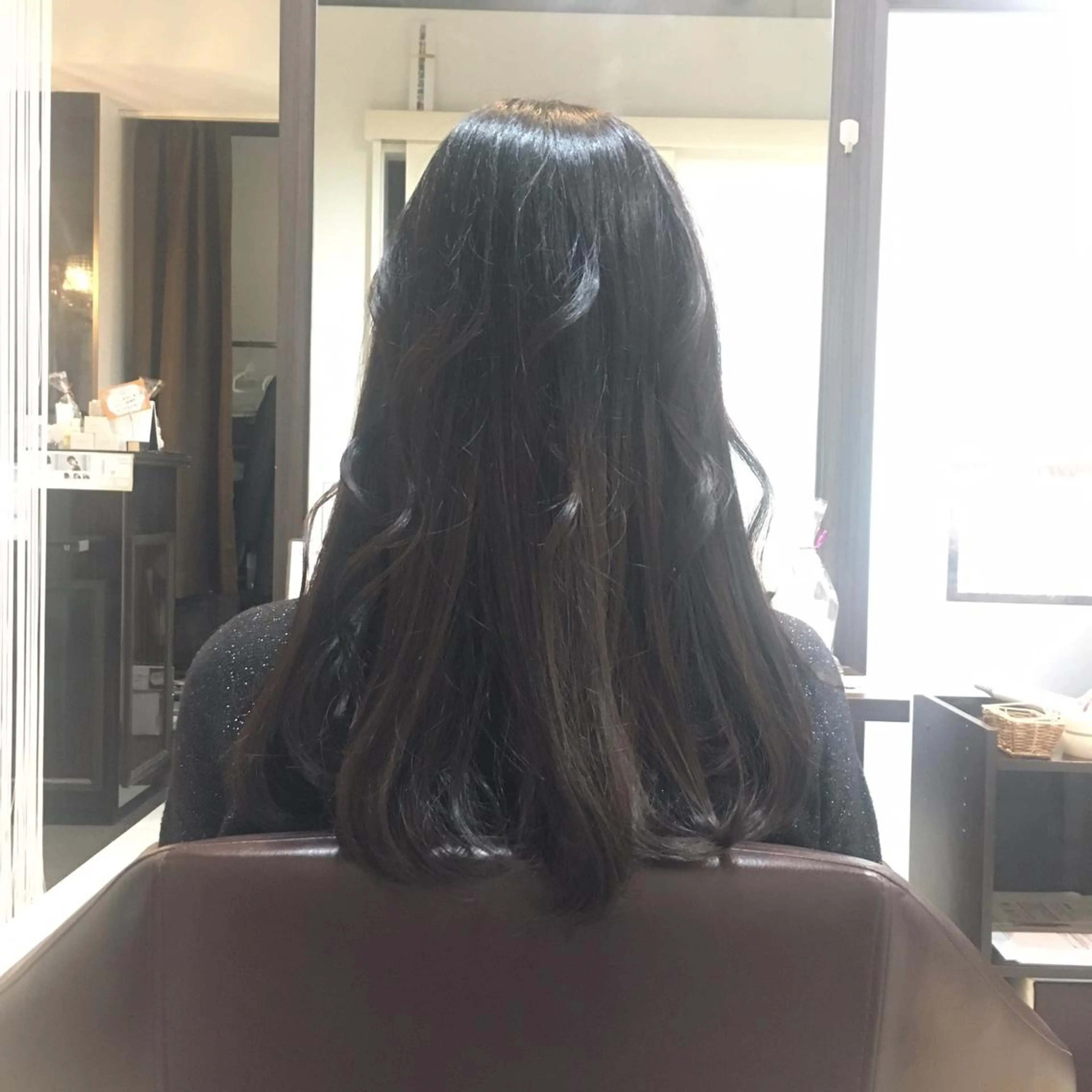 ロング ロング カット 大石 祐那のヘアスタイル