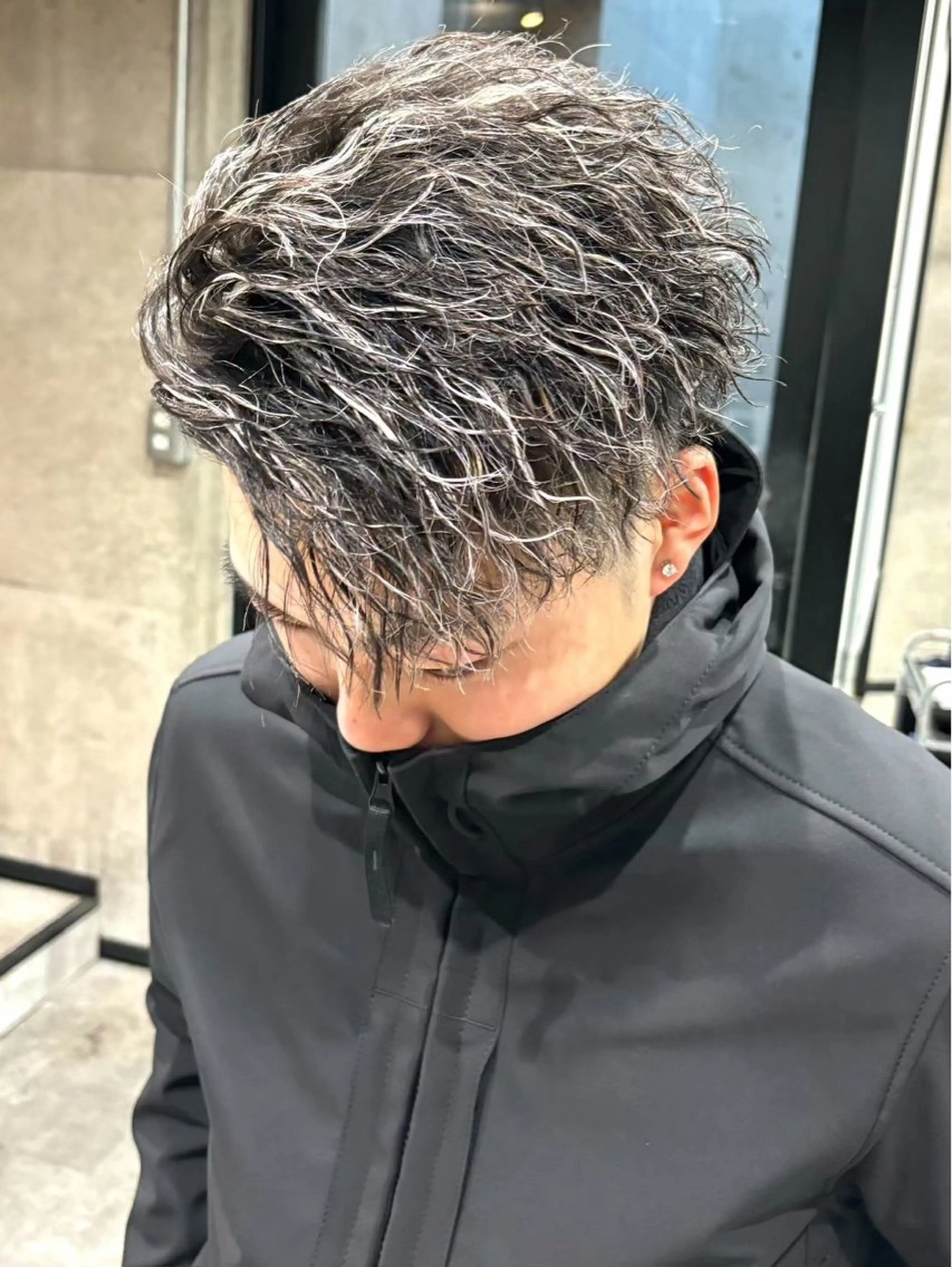 カットメッシュパーマ(ブリーチ×1)の写真