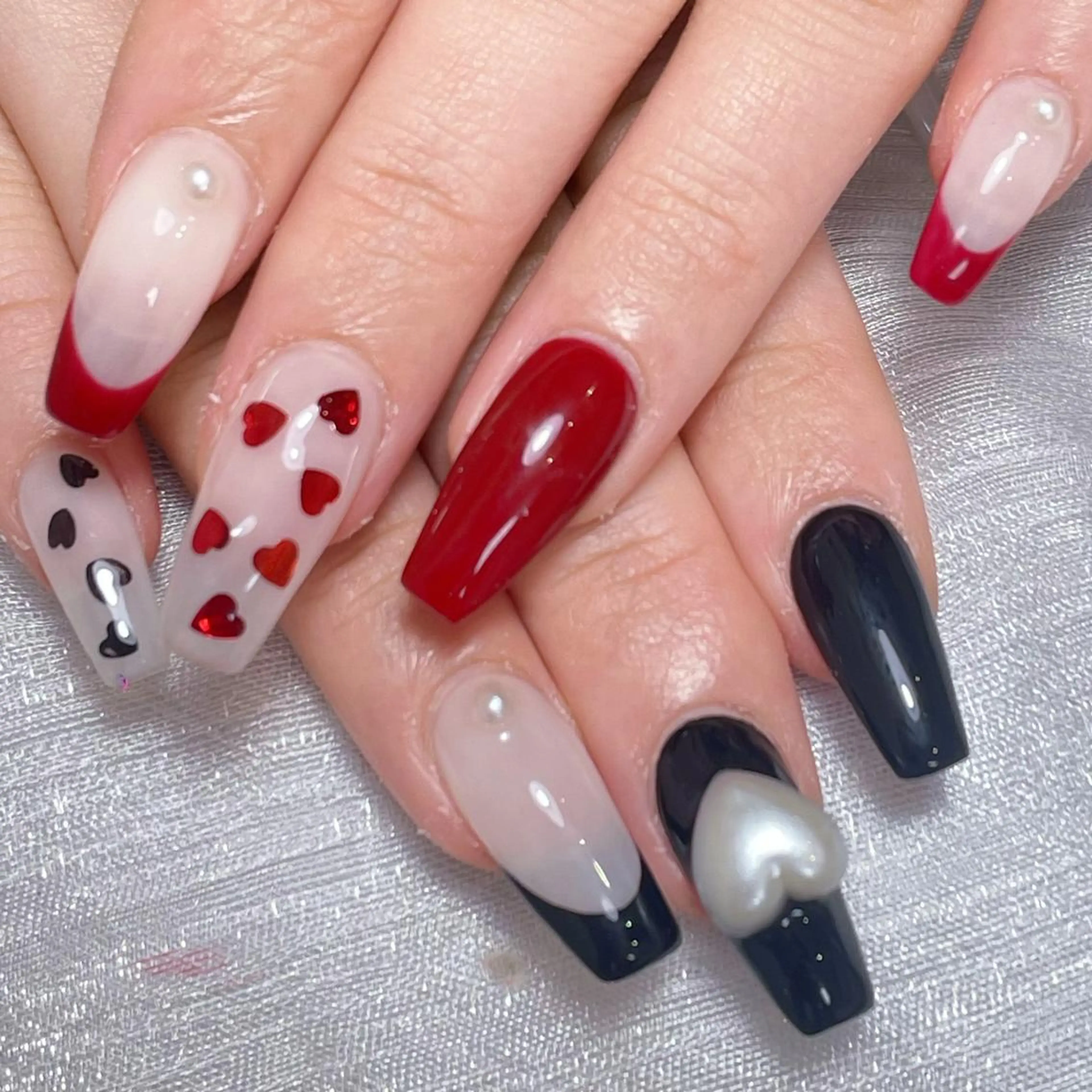 ネイル アートネイル オーロラネイル ガーリー キラキラネイル 韓国ネイル Nail Monsterのネイルデザイン