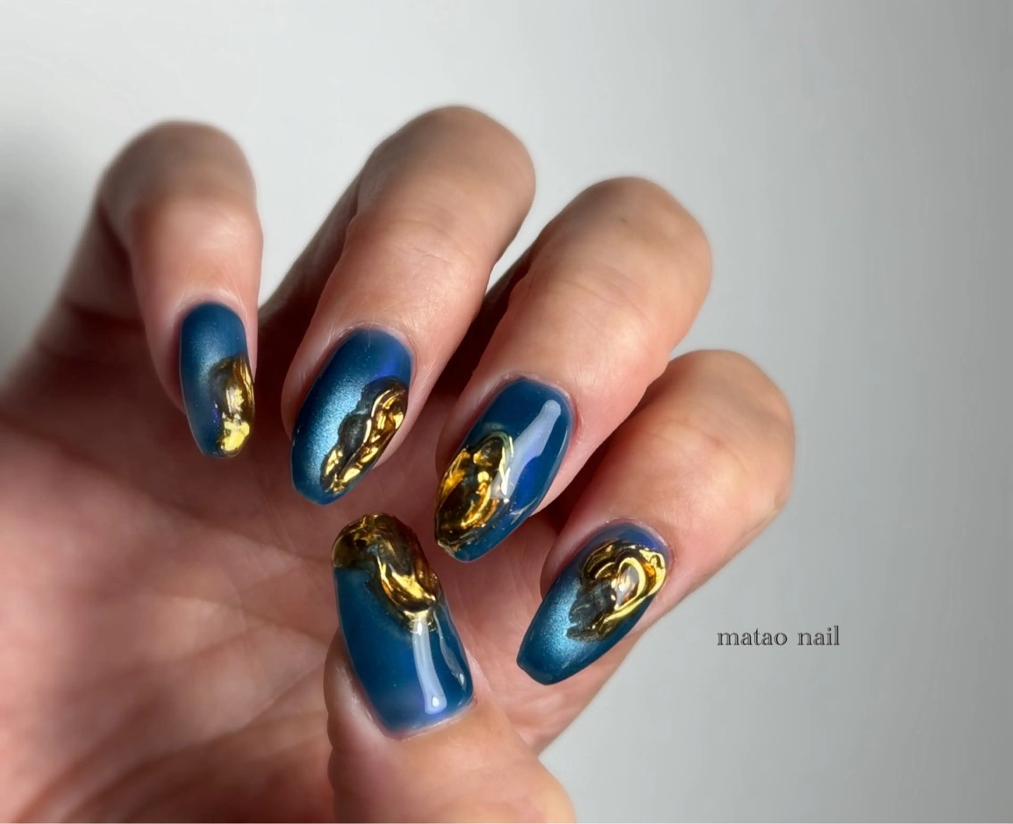 ネイル マグネットネイル ニュアンスネイル ハンドネイル フットネイル matao nailのネイルデザイン