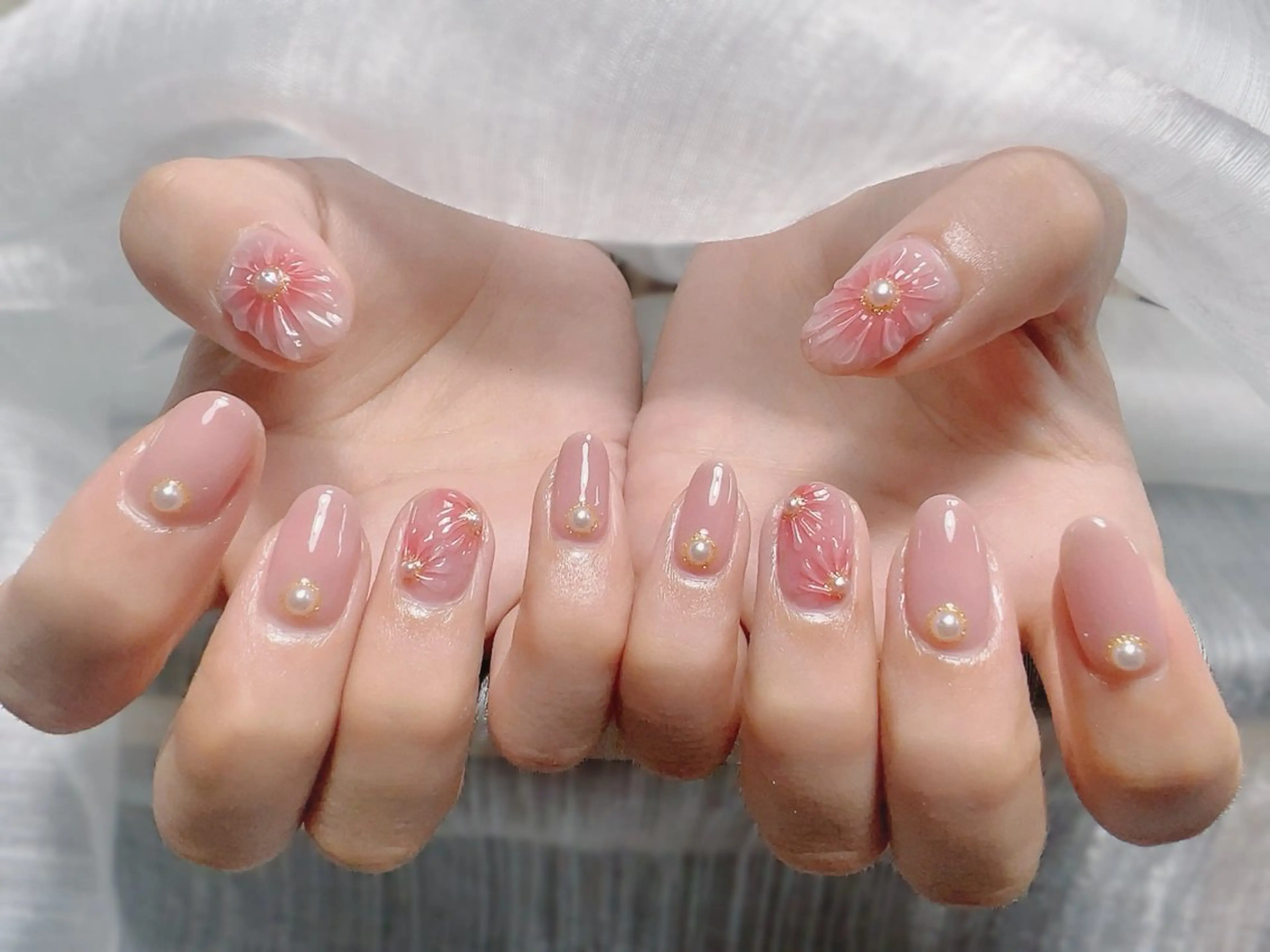 ネイル 長さ出し フレンチネイル グラデーション マグネットネイル マグネットフレンチ ハンドネイル ハンドケア ⭐️Dreamy Nail⭐️のネイルデザイン