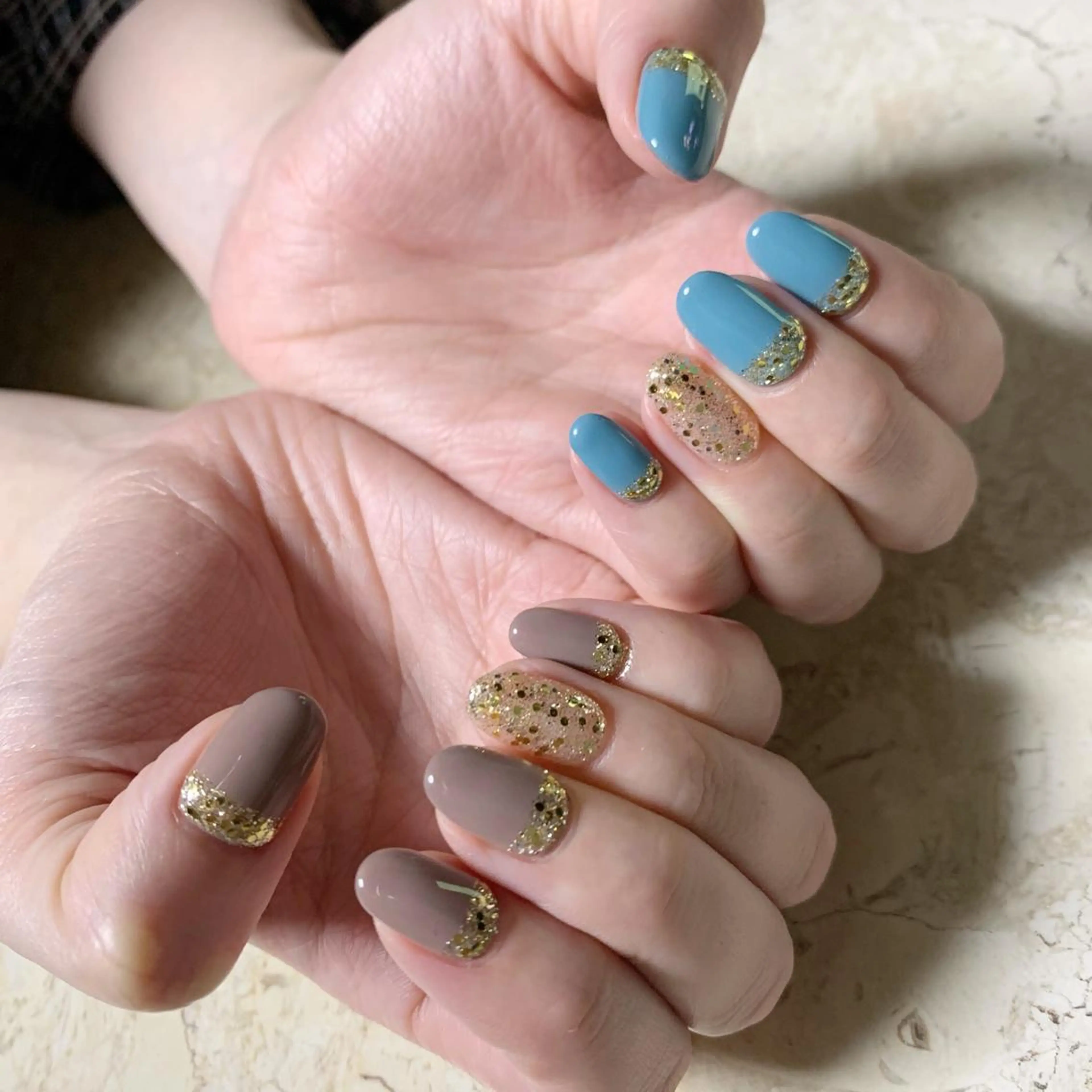 ネイル アニマル柄 アートネイル オーロラネイル ボルドー フラワーネイル ハンドネイル フットネイル nail salon mieux(ミュー)のネイルデザイン