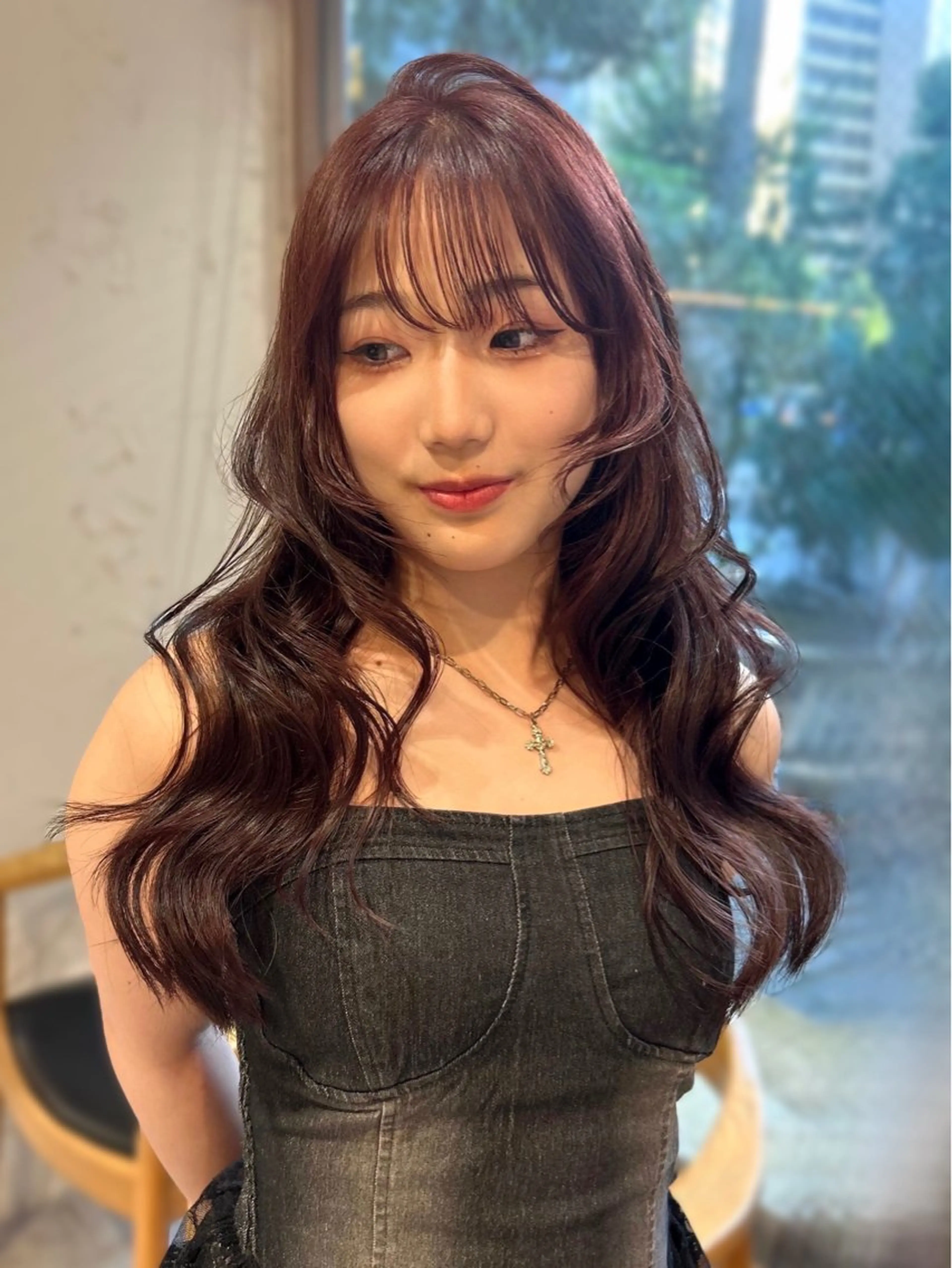 【ブリーチなしダブルカラー】暖色🍒赤・ピンクカラー💞🎀の写真