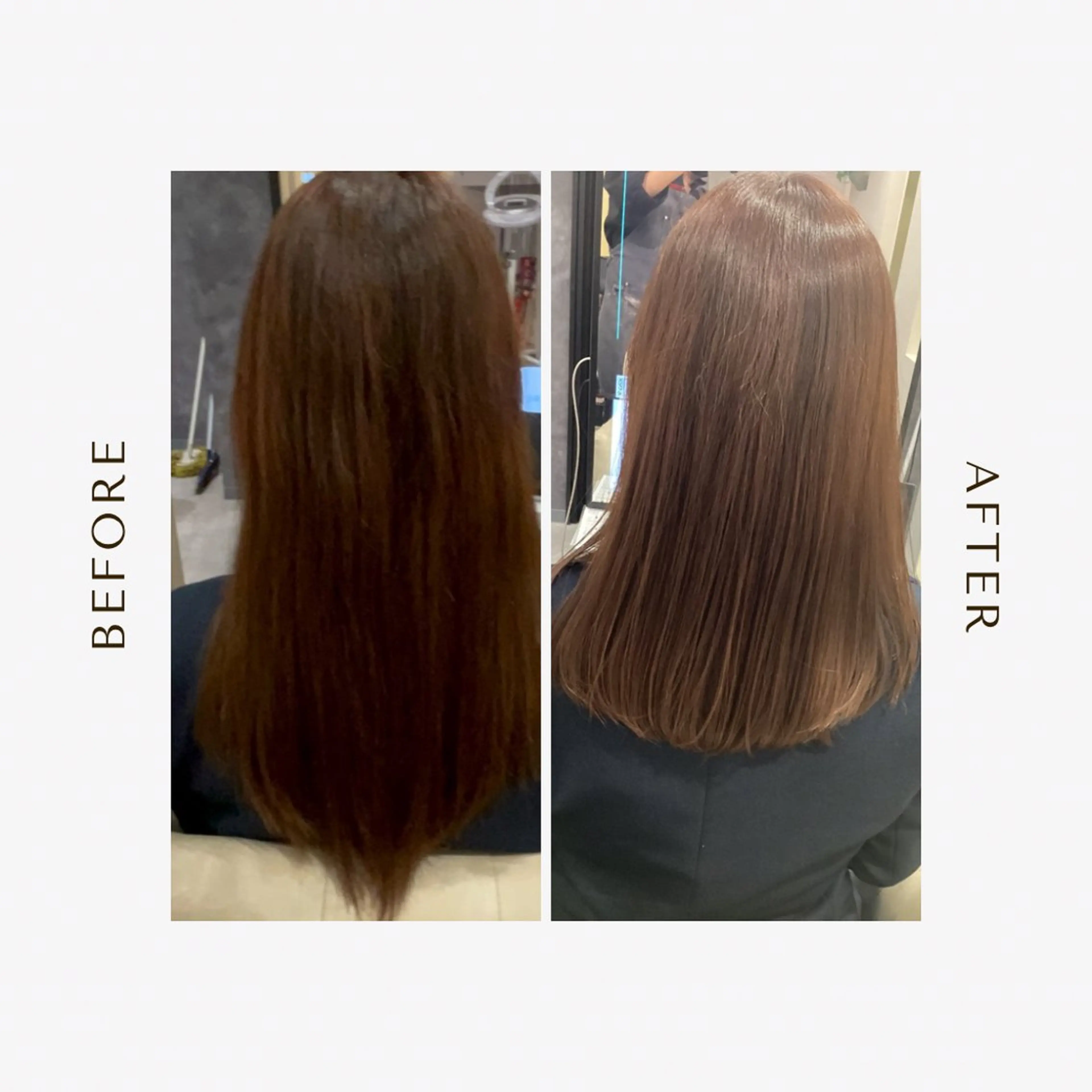 セミロング 五ノ井 一世のヘアスタイル