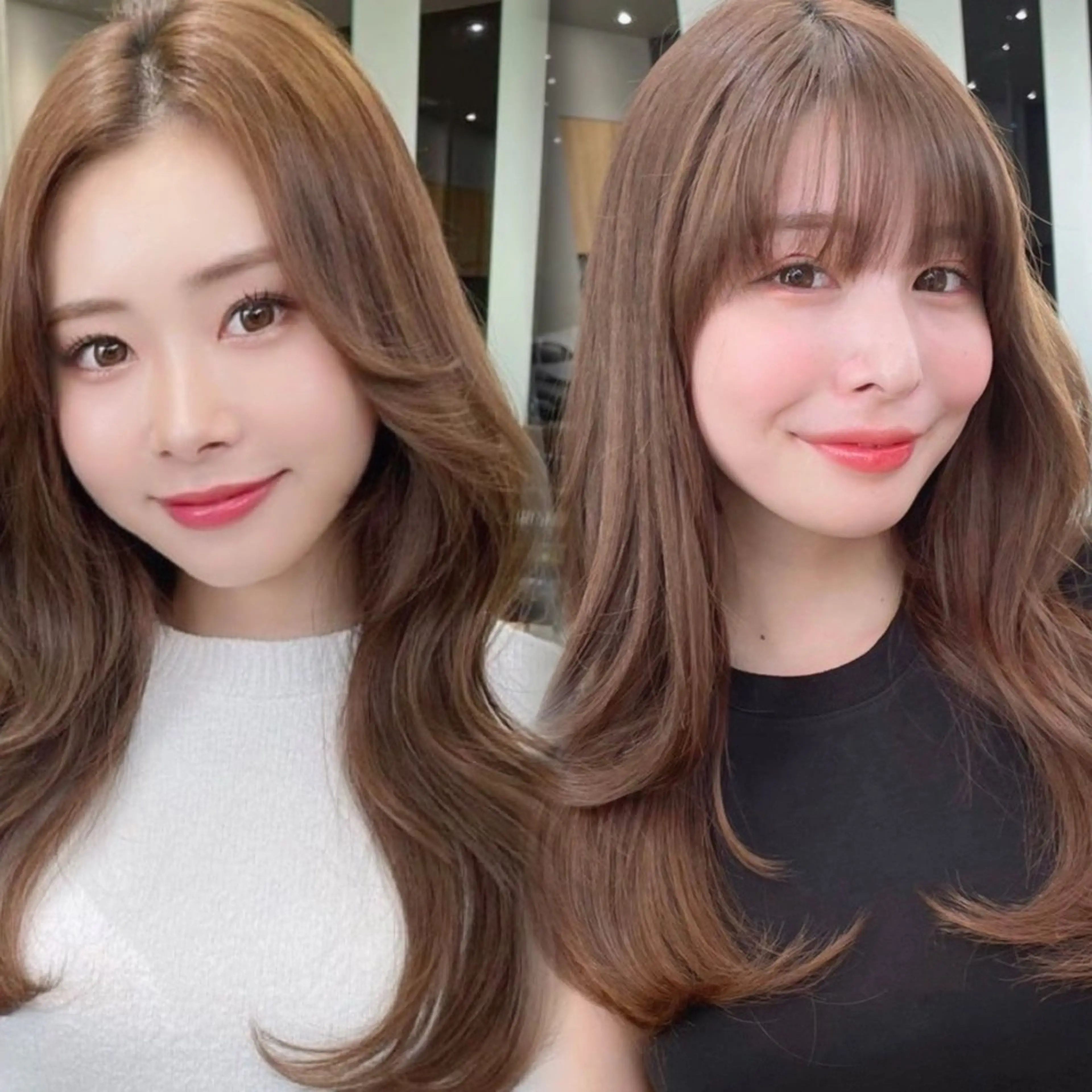 ロング カラー カット ヘアカラー トリートメント 山崎/ボブ縮毛矯正 レイヤー髪質改善のヘアスタイル