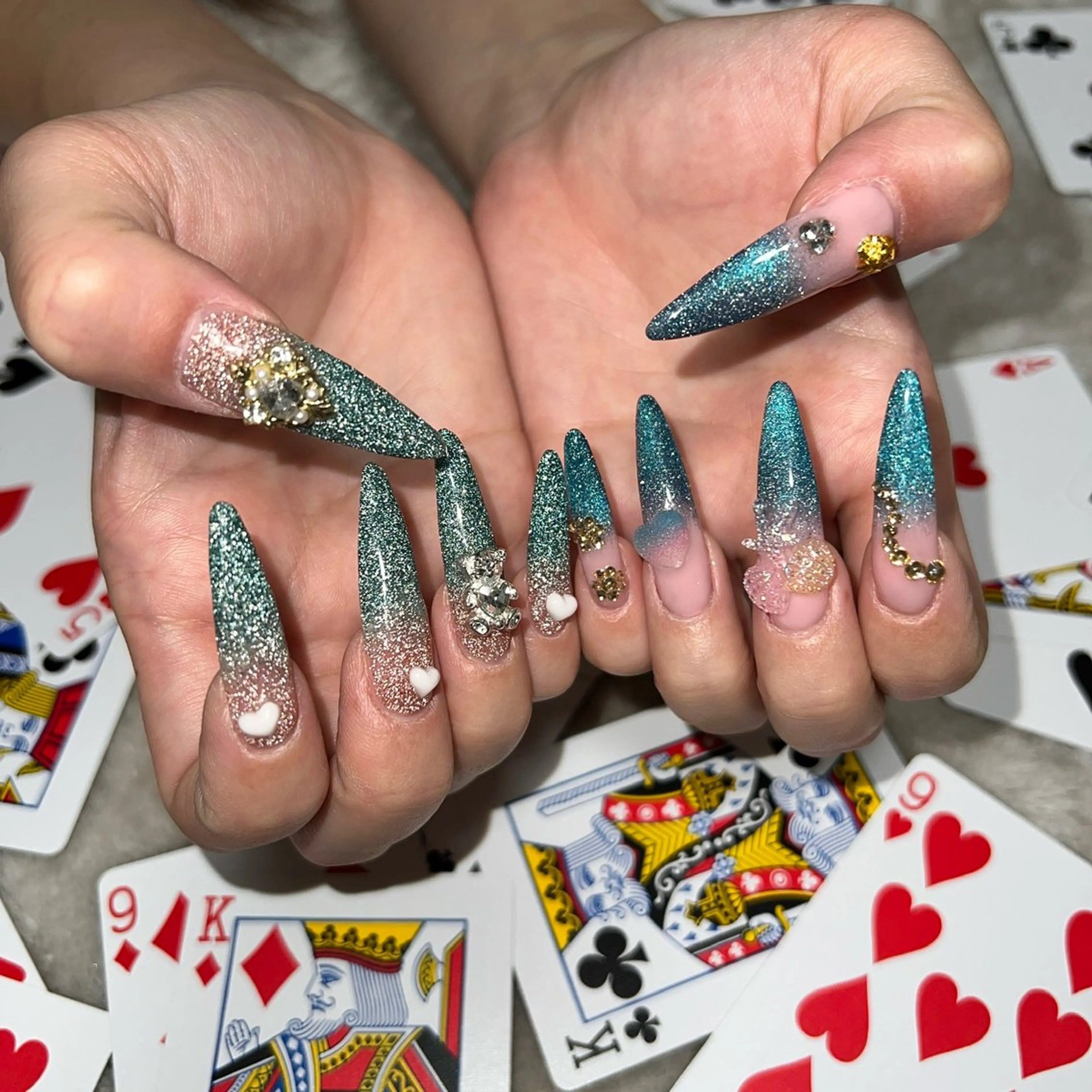 ⭐︎オフなし⭐︎長さだし10本時間内アートし放題パーツつけ放題の写真