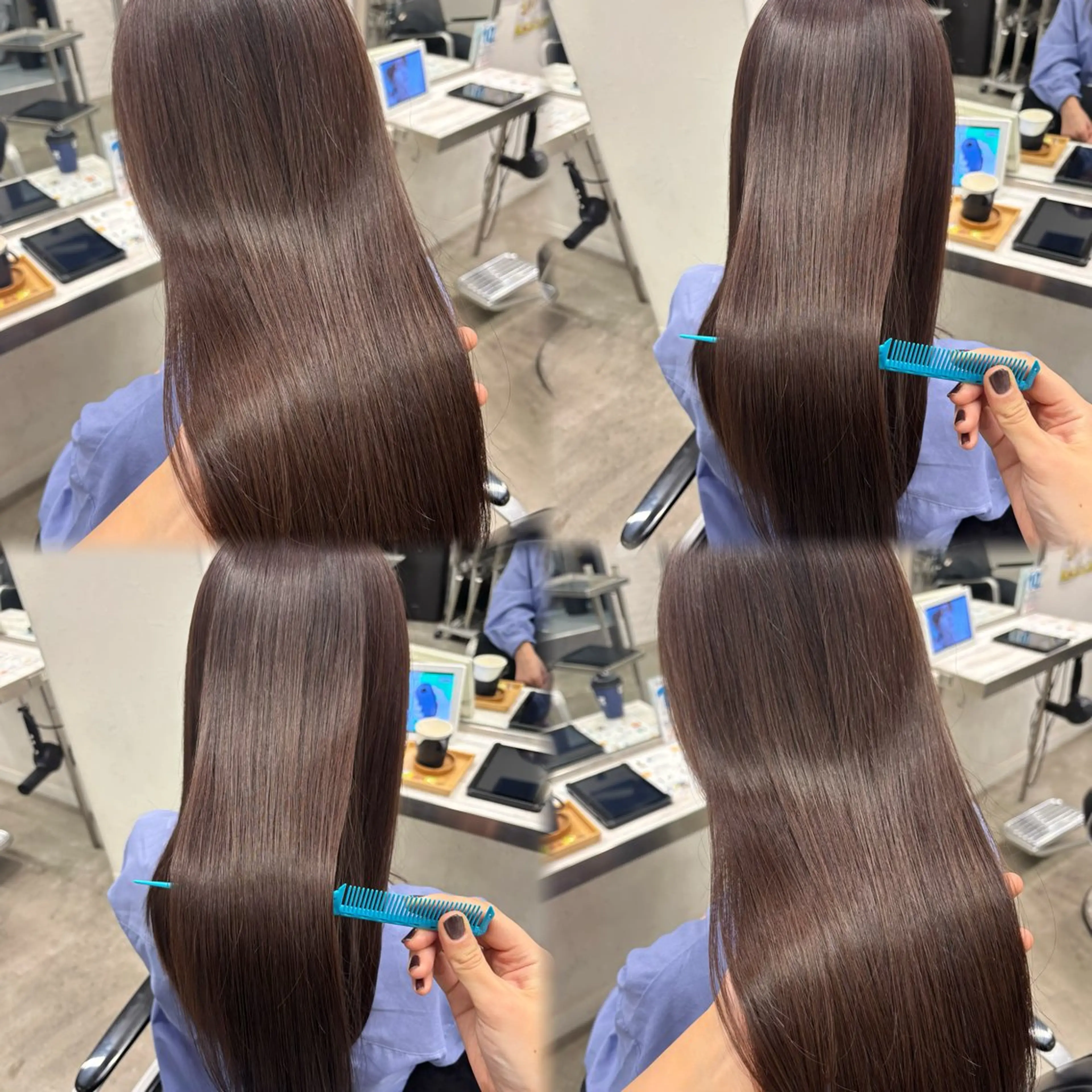 ロング カラー 髪質改善/縮毛矯正/ 暖色カラー🎀🪞のヘアスタイル